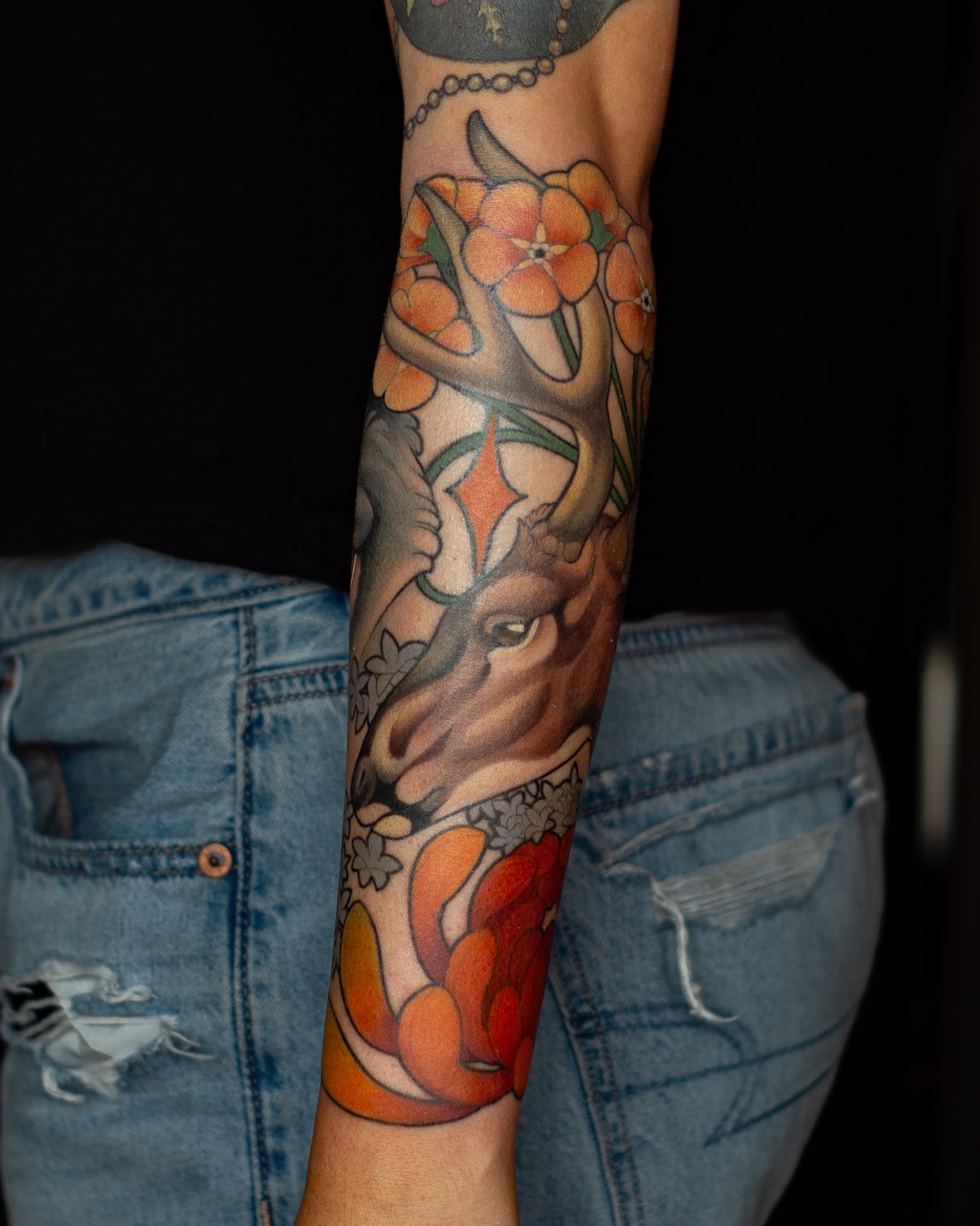 Tattoo by @hannahsteeleart — american_traditional, realism