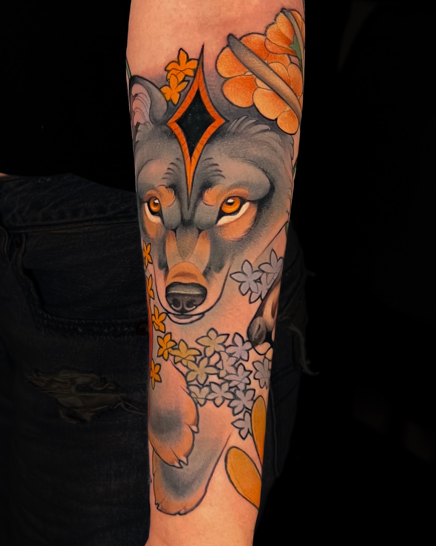 Tattoo by @hannahsteeleart — realism, geometric