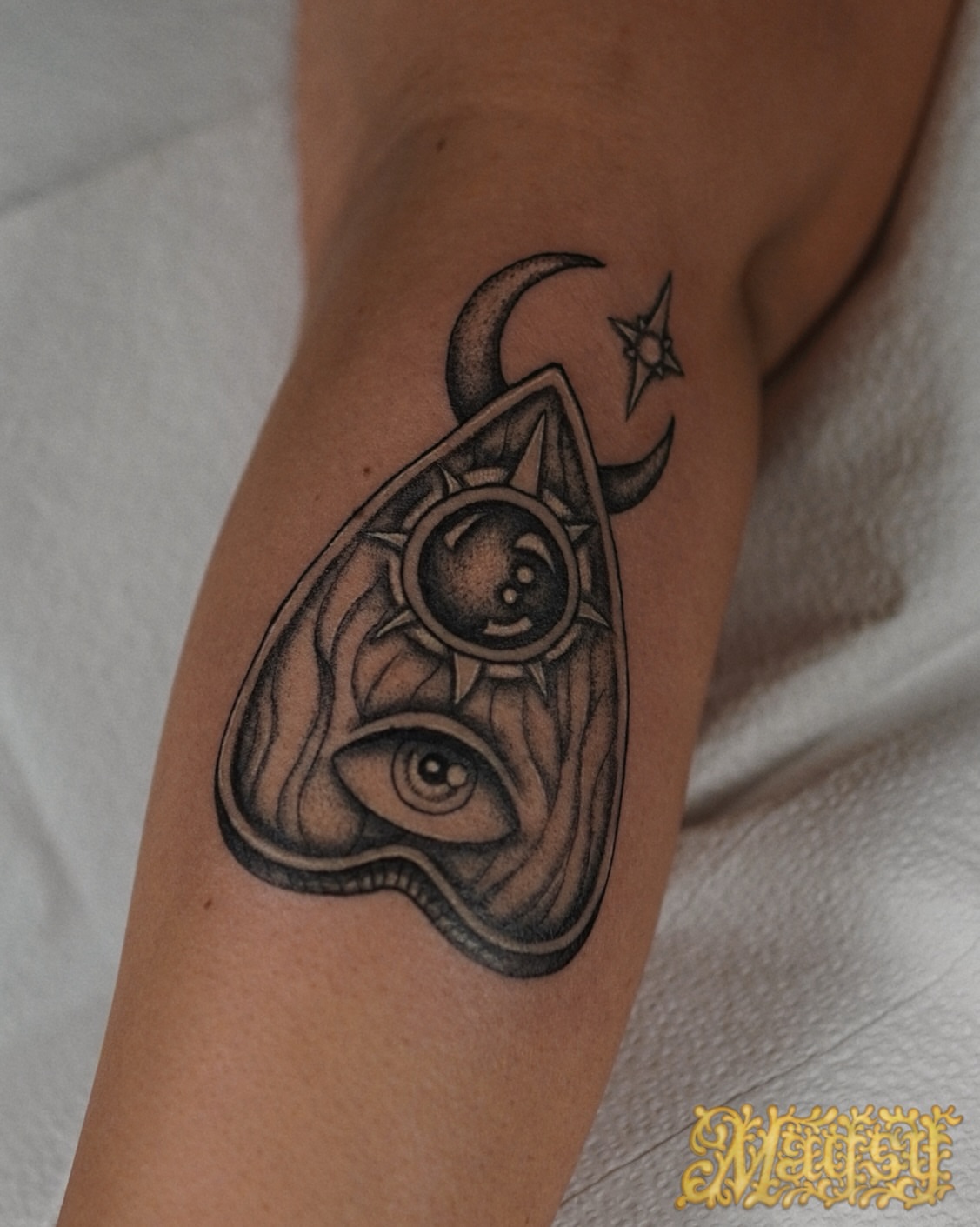 Tattoo by @artofmagsy — black_and_grey