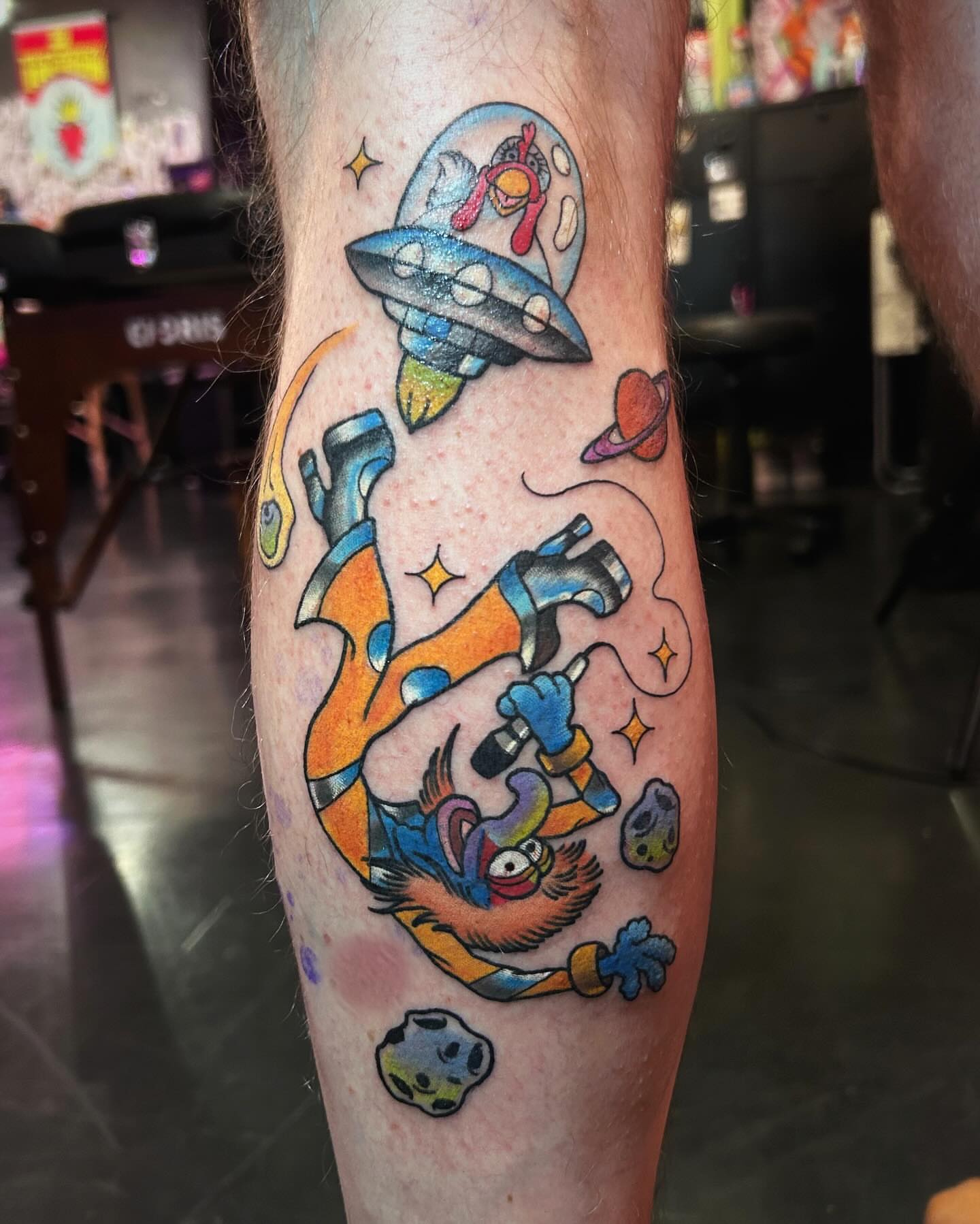 Tattoo by @morgandanatattoos — american_traditional, dotwork