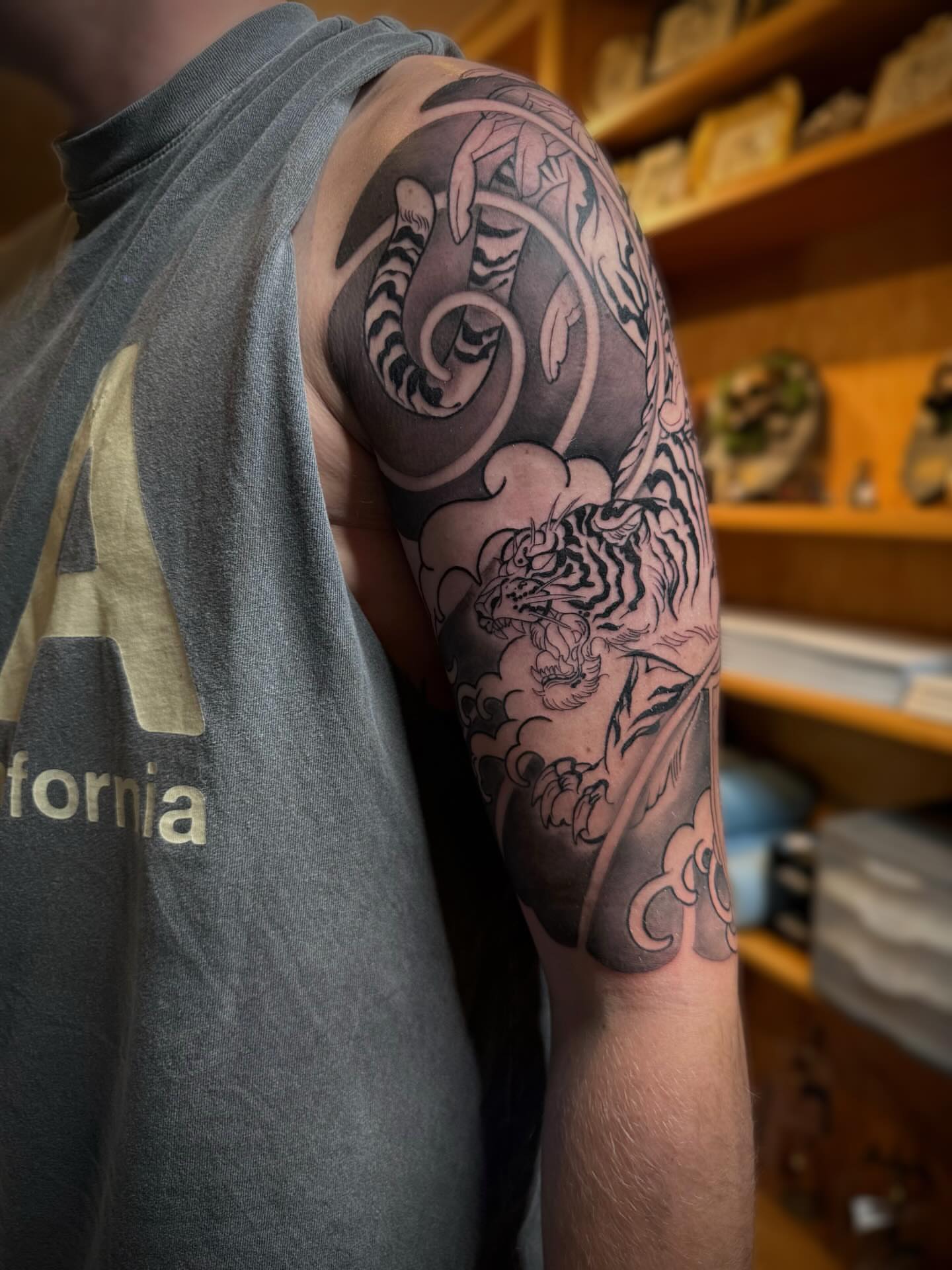 Tattoo by @kassidilla_tattoos — black_and_grey