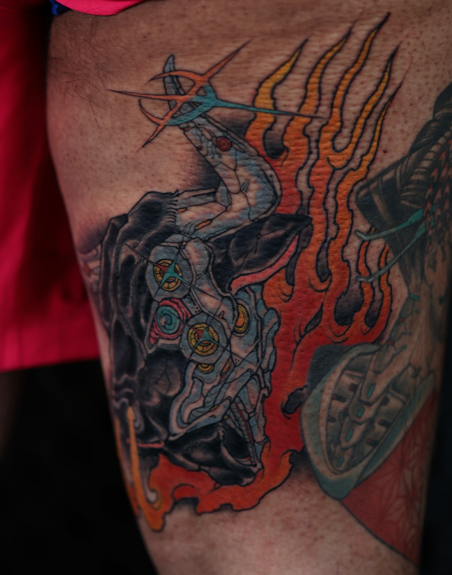 Tattoo by @jacoabarca — geometric, dark_realism