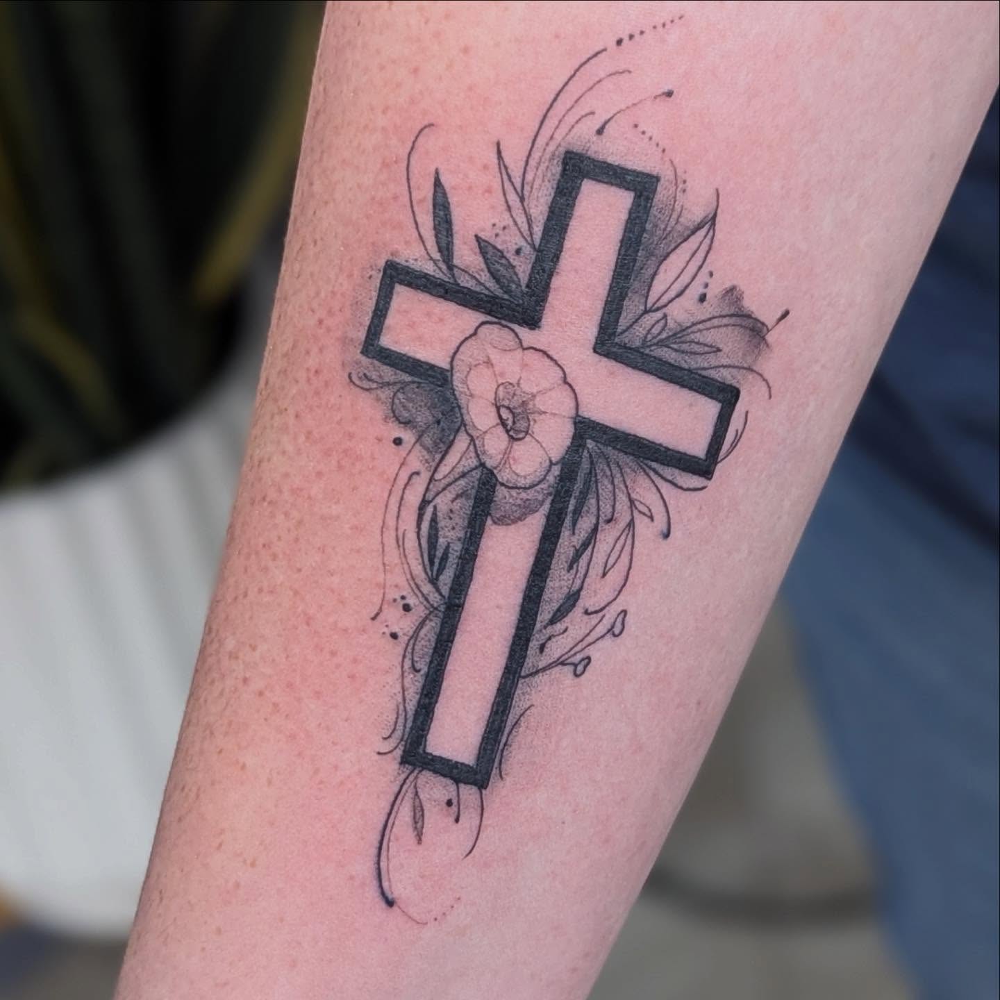 Tattoo by @bearclawtattoo — black_and_grey