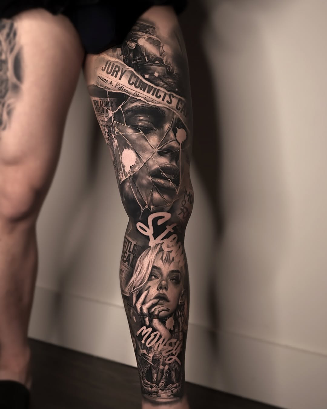 Tattoo by @umzii__tattoo β realism, black_and_grey