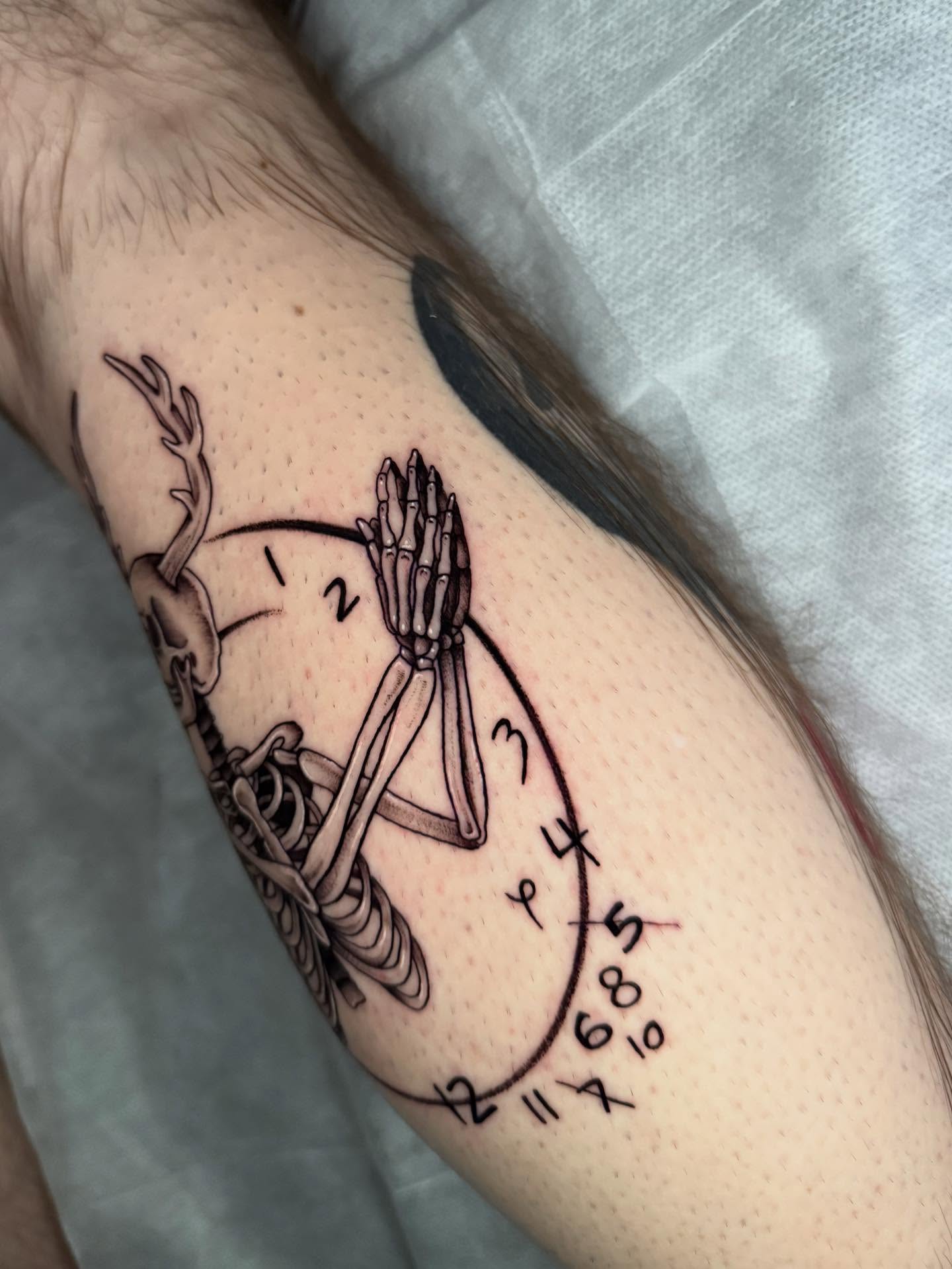Tattoo by @hackytats — black_and_grey