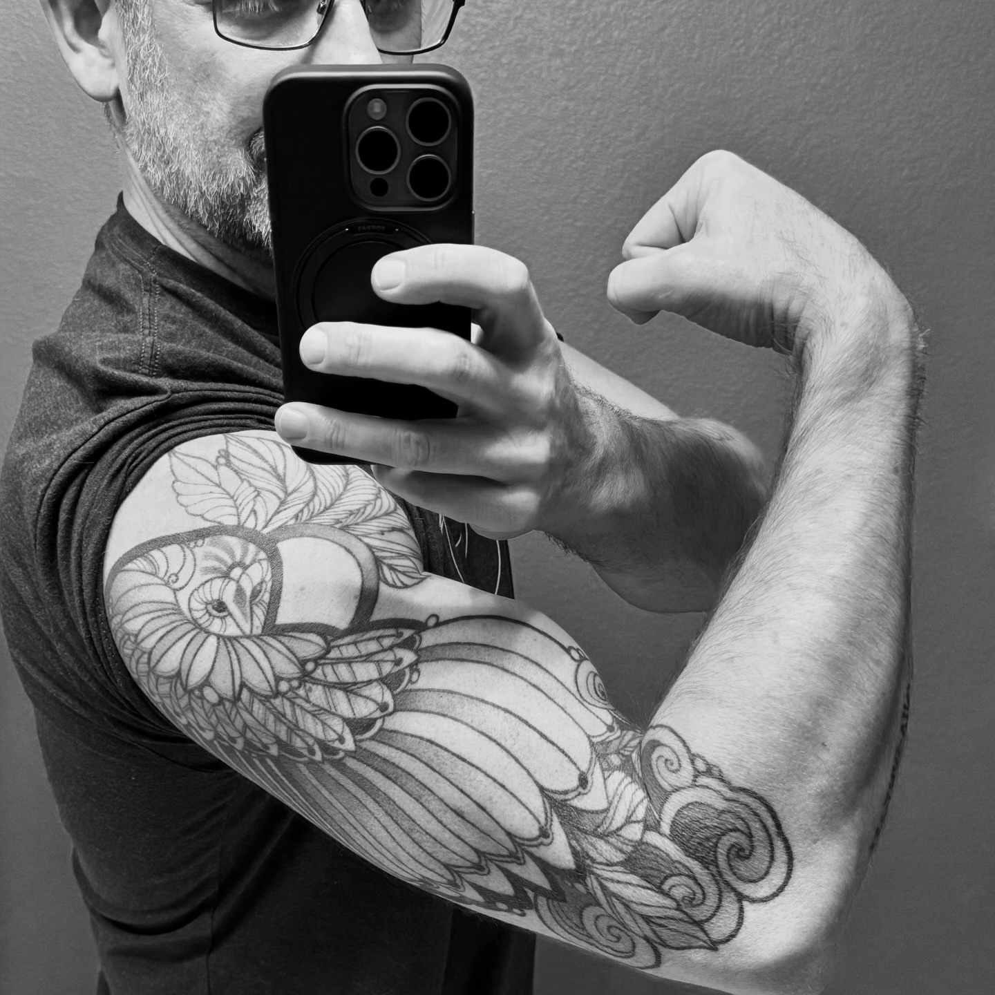 Tattoo by @m2thebtattoos — black_and_grey