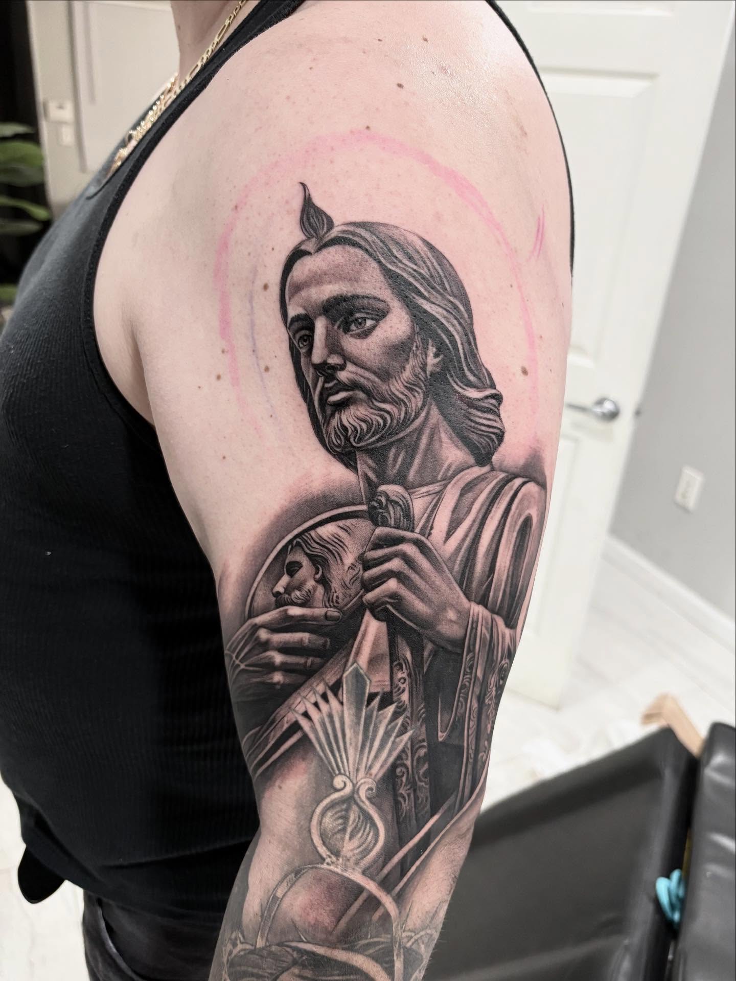 Tattoo by @juanliratattoos — black_and_grey, realism