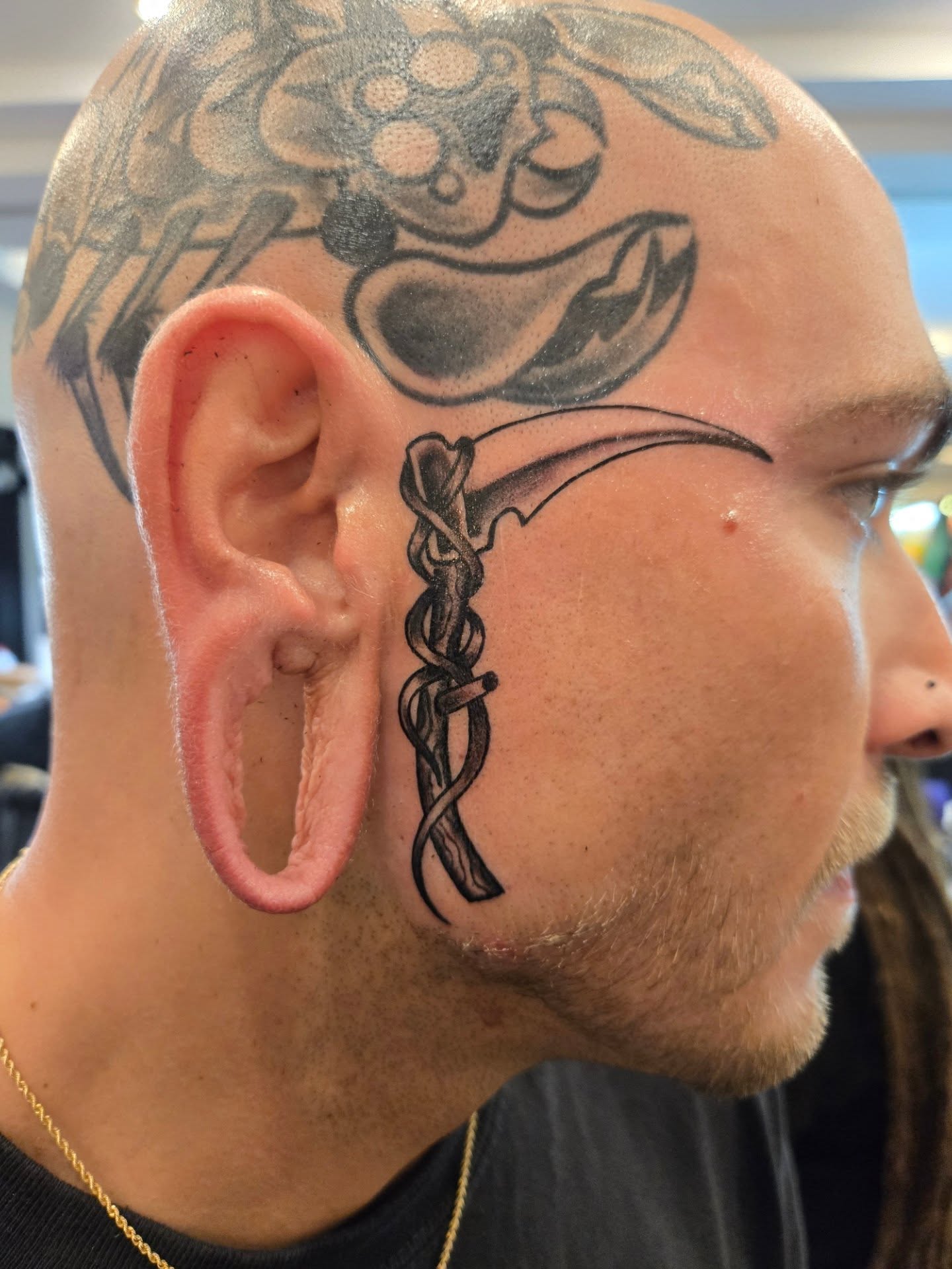 Tattoo by @commonwealthtattoo757 — black_and_grey