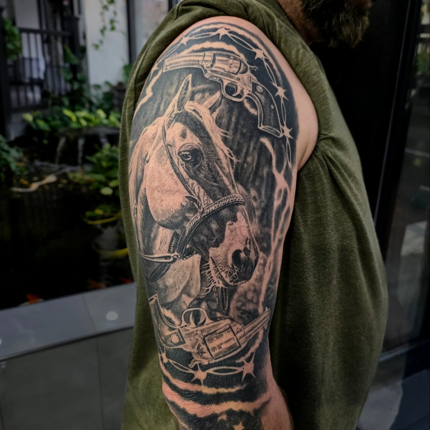 Tattoo by @tattoos_by_julia — realism, black_and_grey