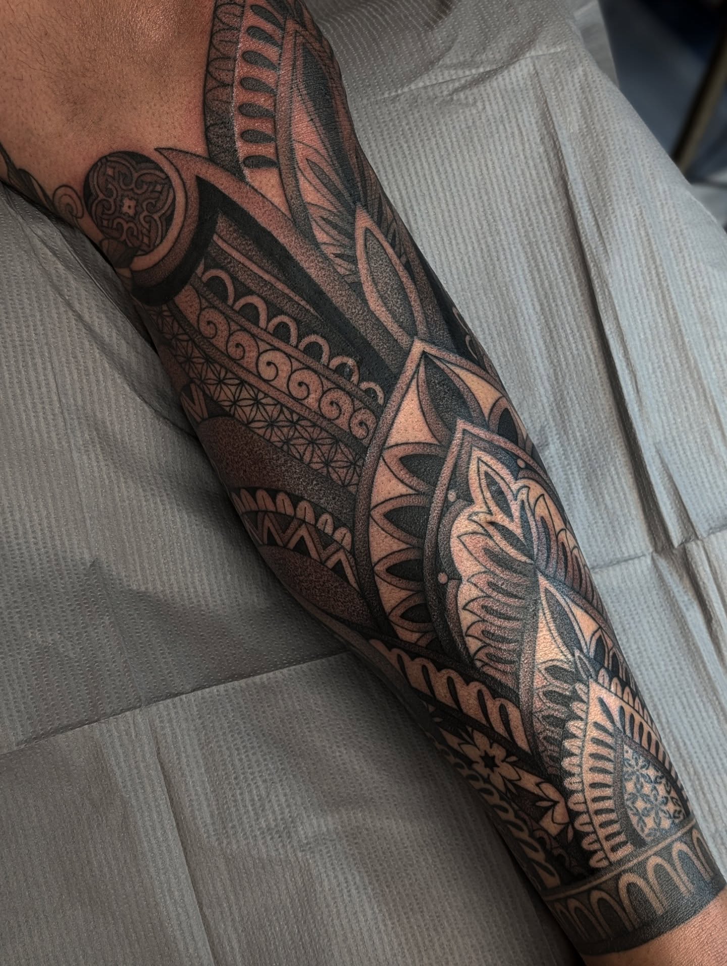 Tattoo by @kattiebaby — tribal, geometric