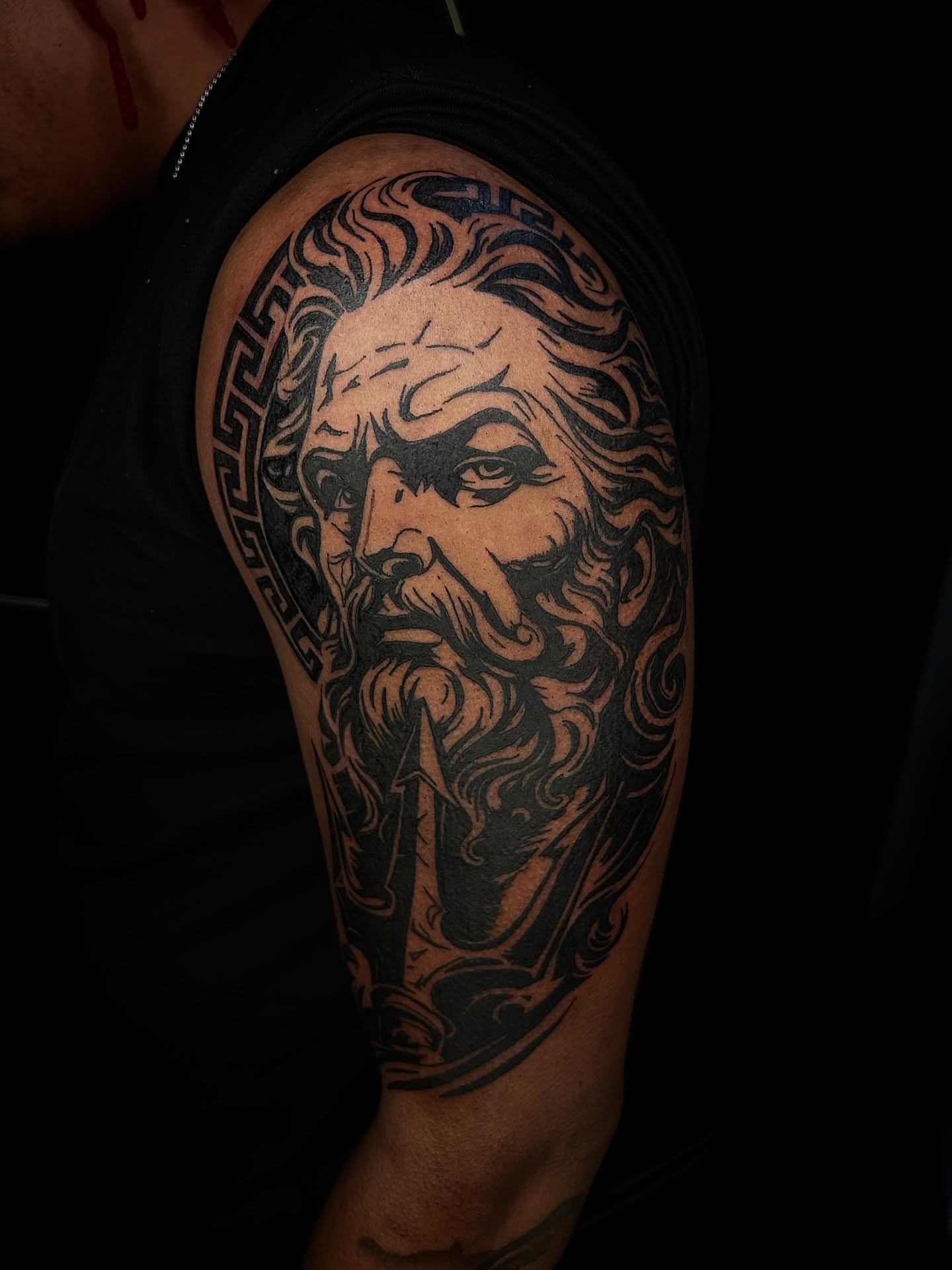 Tattoo by @inkstinctual — black_and_grey, realism