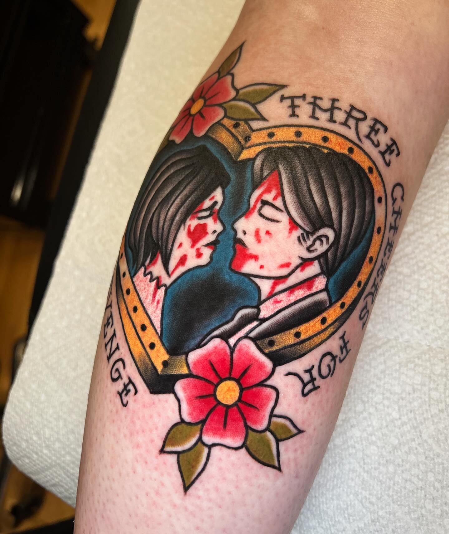 Tattoo by @tattoosbyberlin — american_traditional, dotwork