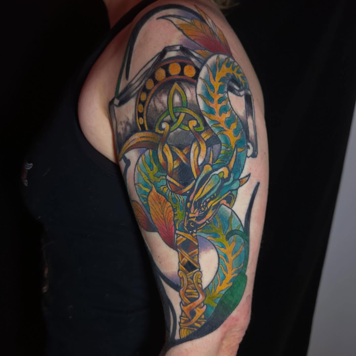 Tattoo by @xjgtattoosx — new_school, dotwork