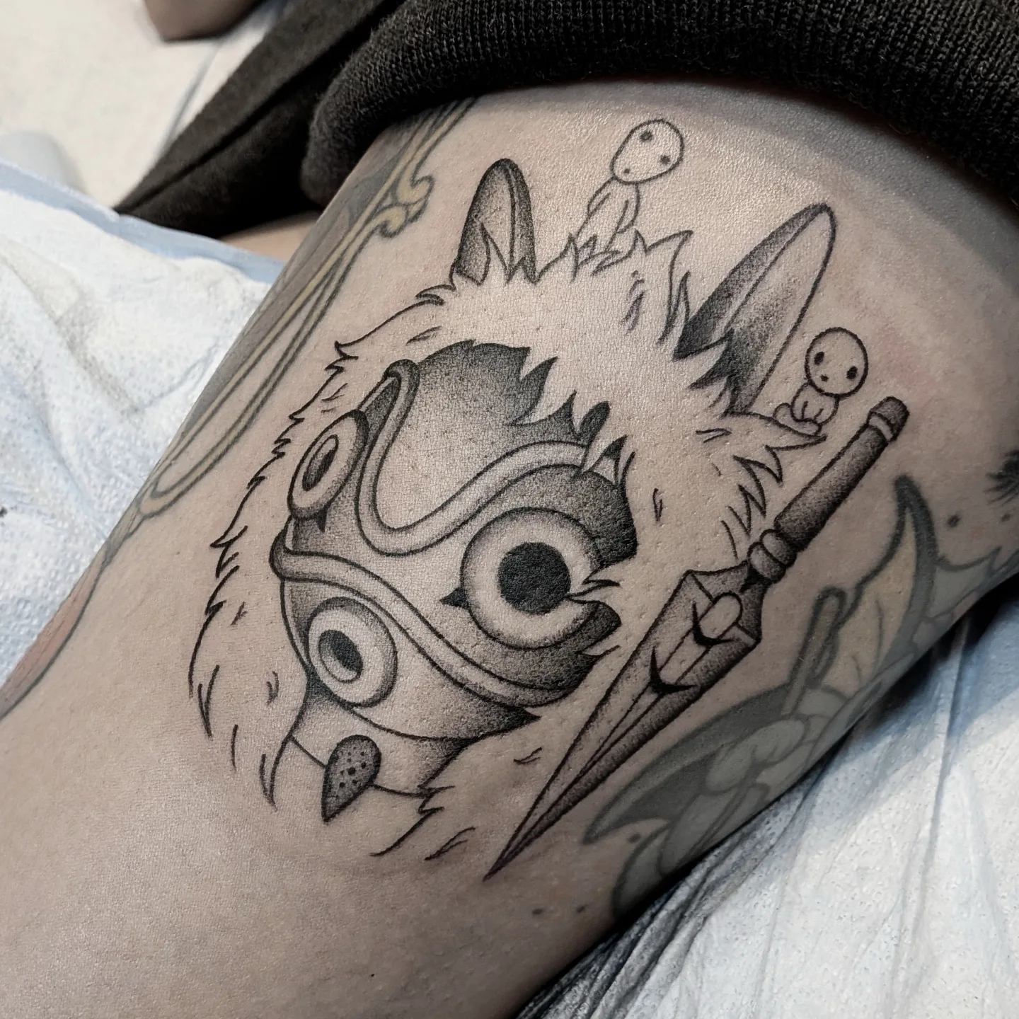Tattoo by @darkdaystattoos — black_and_grey