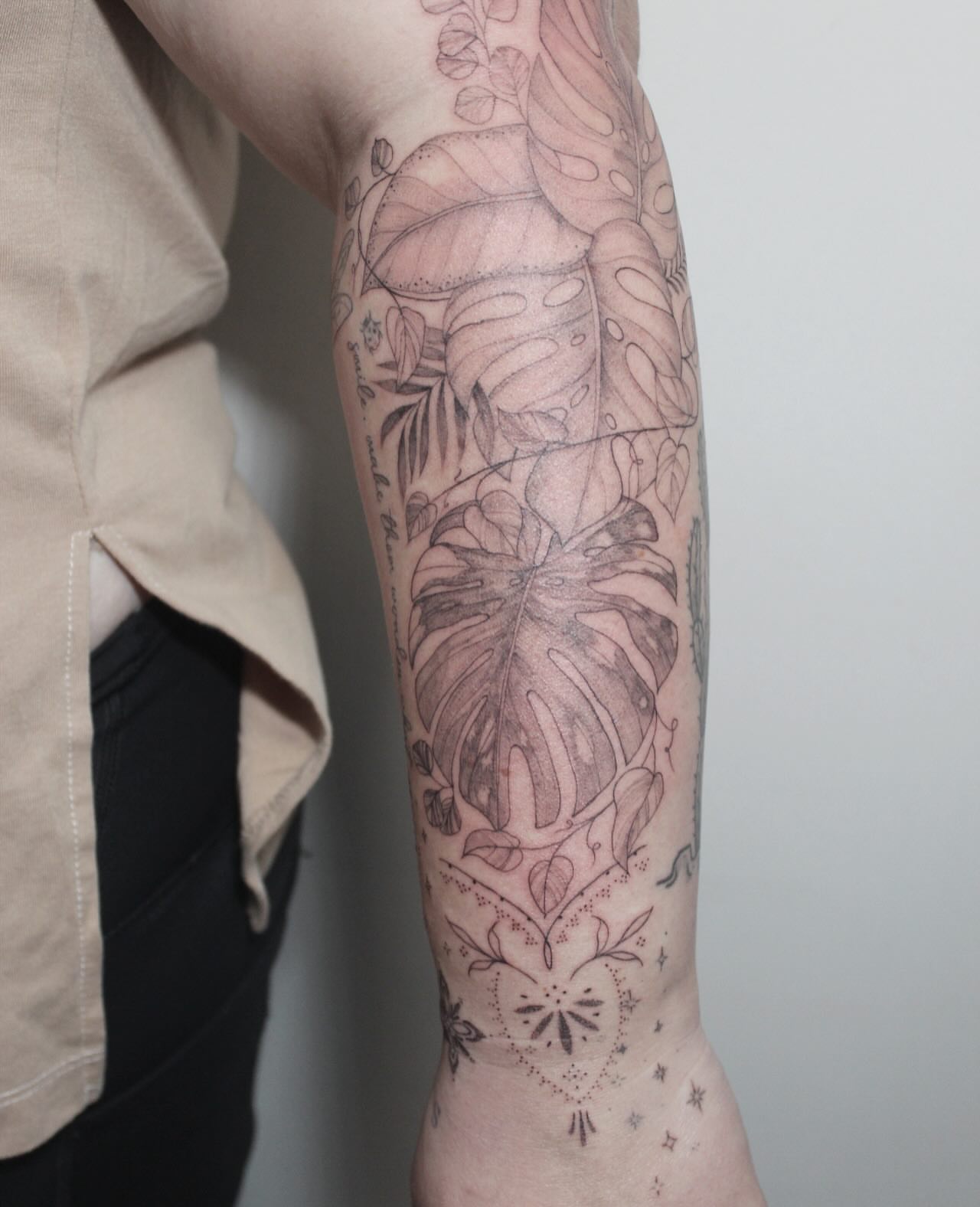 Tattoo by @inked.by_kloey — dotwork, black_and_grey