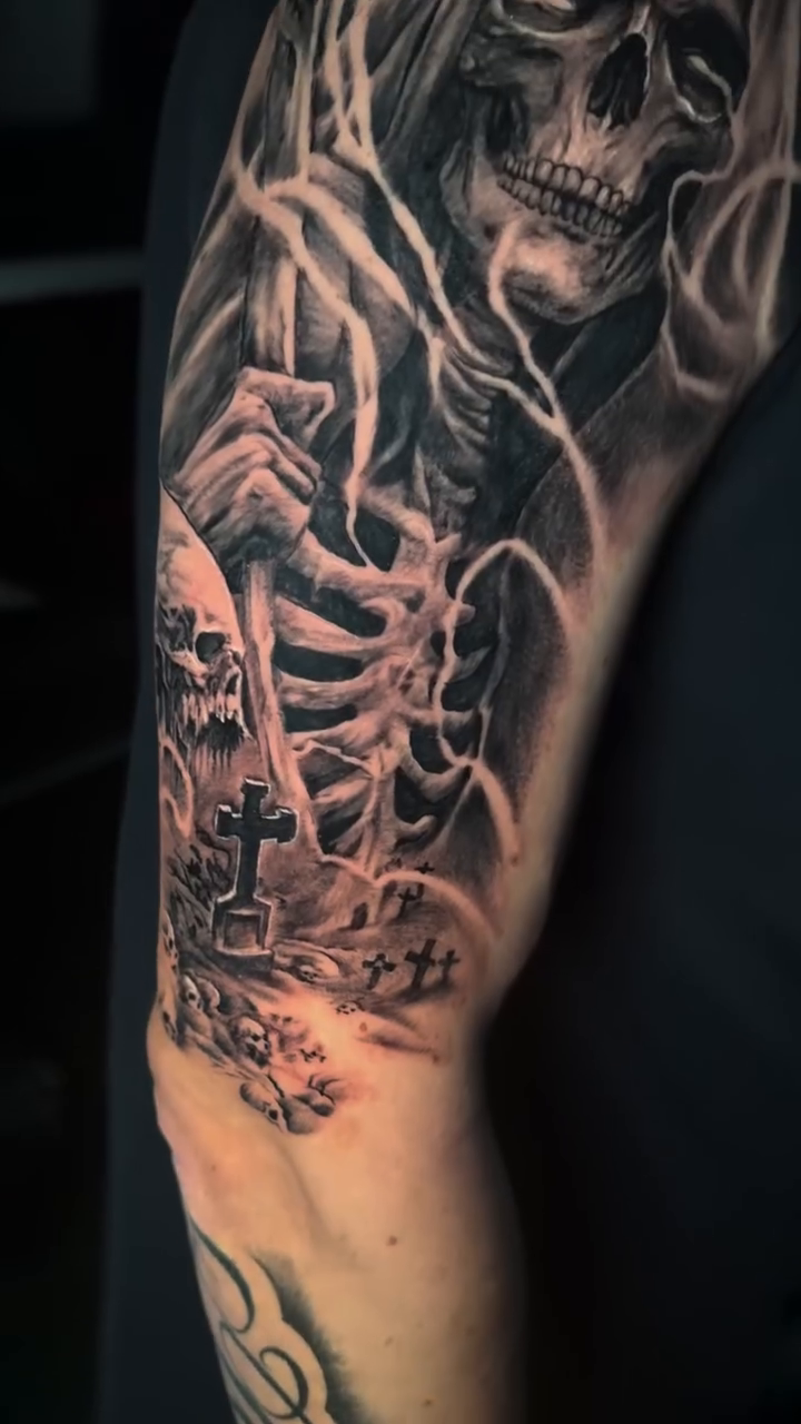 Tattoo by @benzo_ink — realism, dark_realism