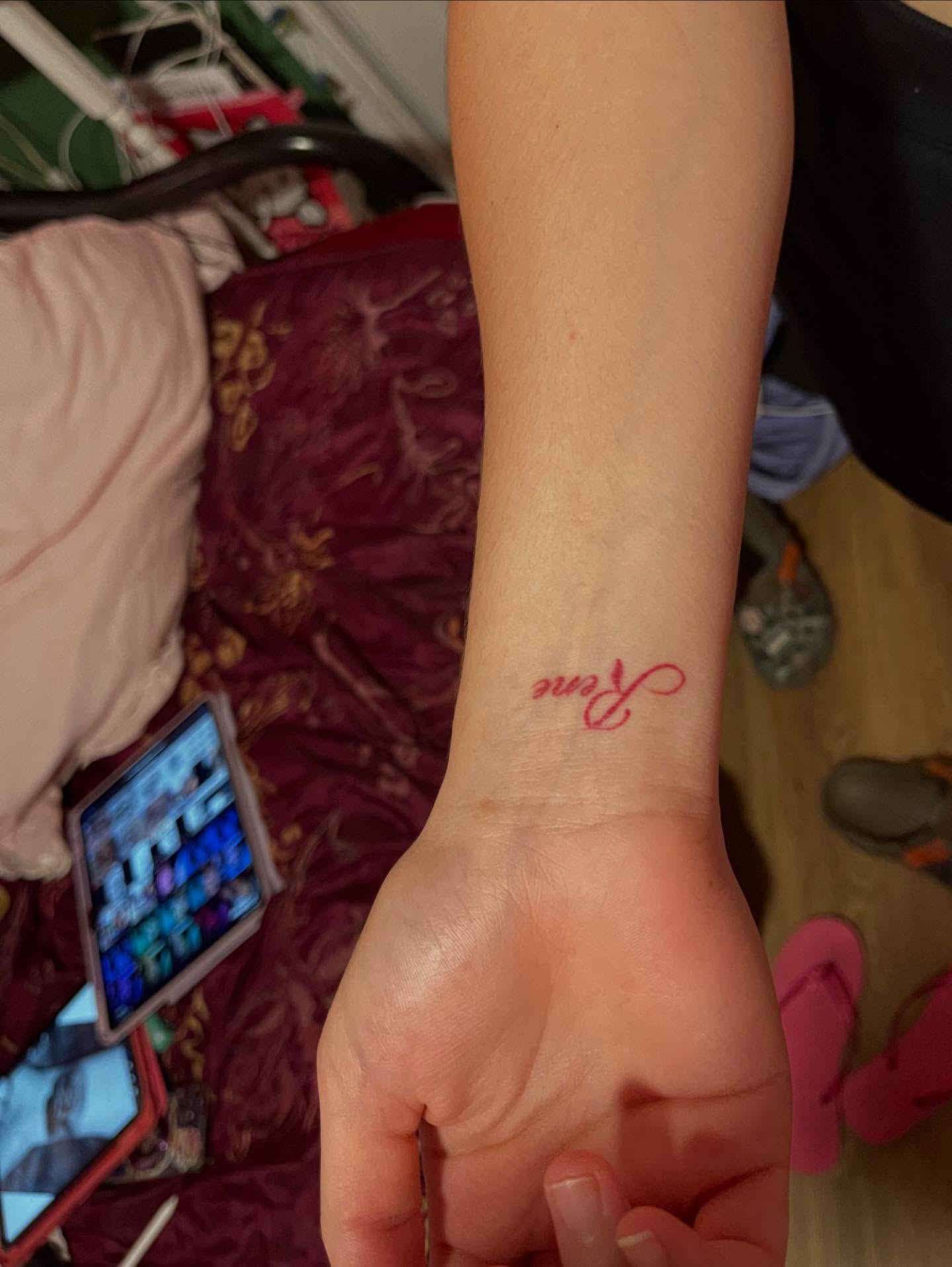 Tattoo by @tori_tattooz β lettering_script