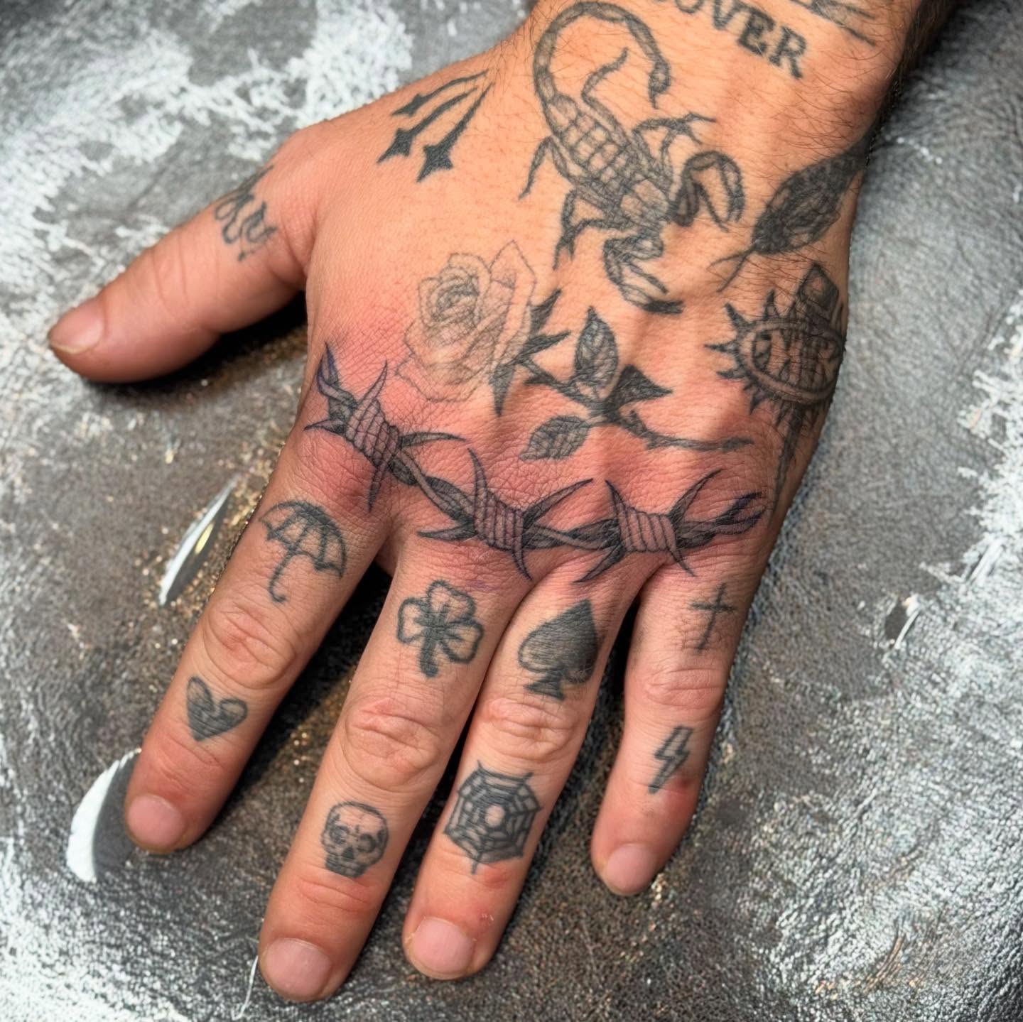 Tattoo by @rev.claytattooer — black_and_grey