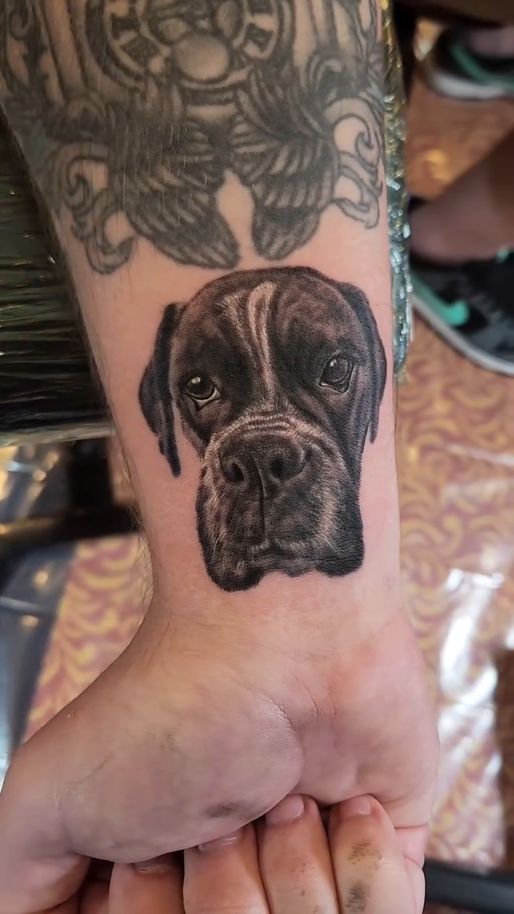 Tattoo by @gofigure_tattoo — realism, black_and_grey