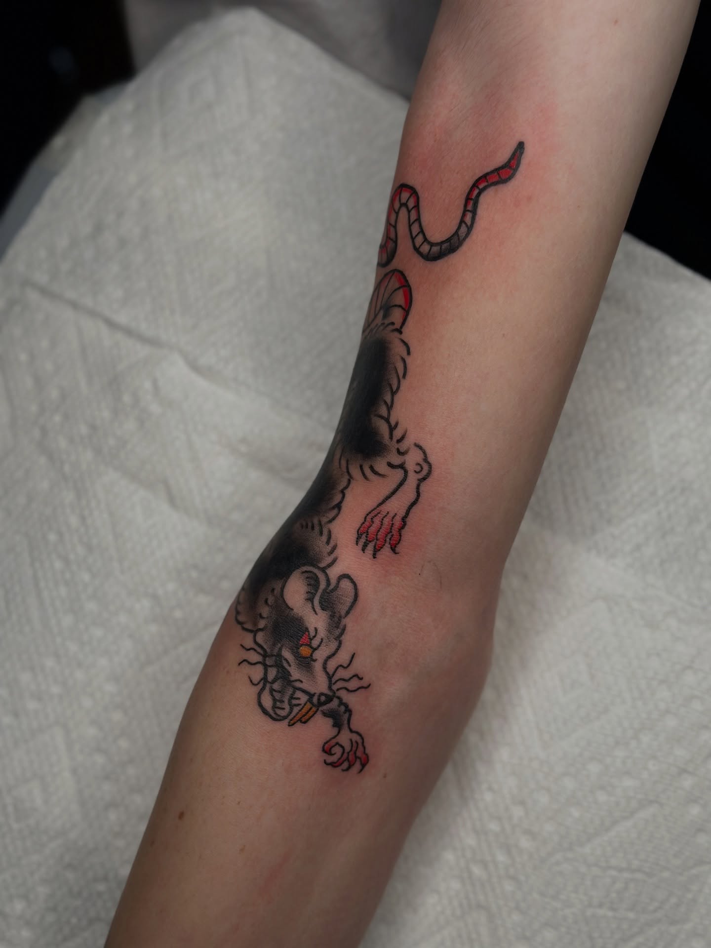 Tattoo by @grimefrogtattoos — american_traditional