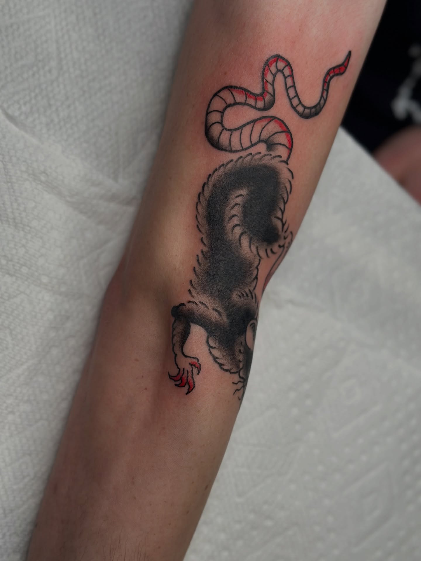 Tattoo by @grimefrogtattoos — american_traditional