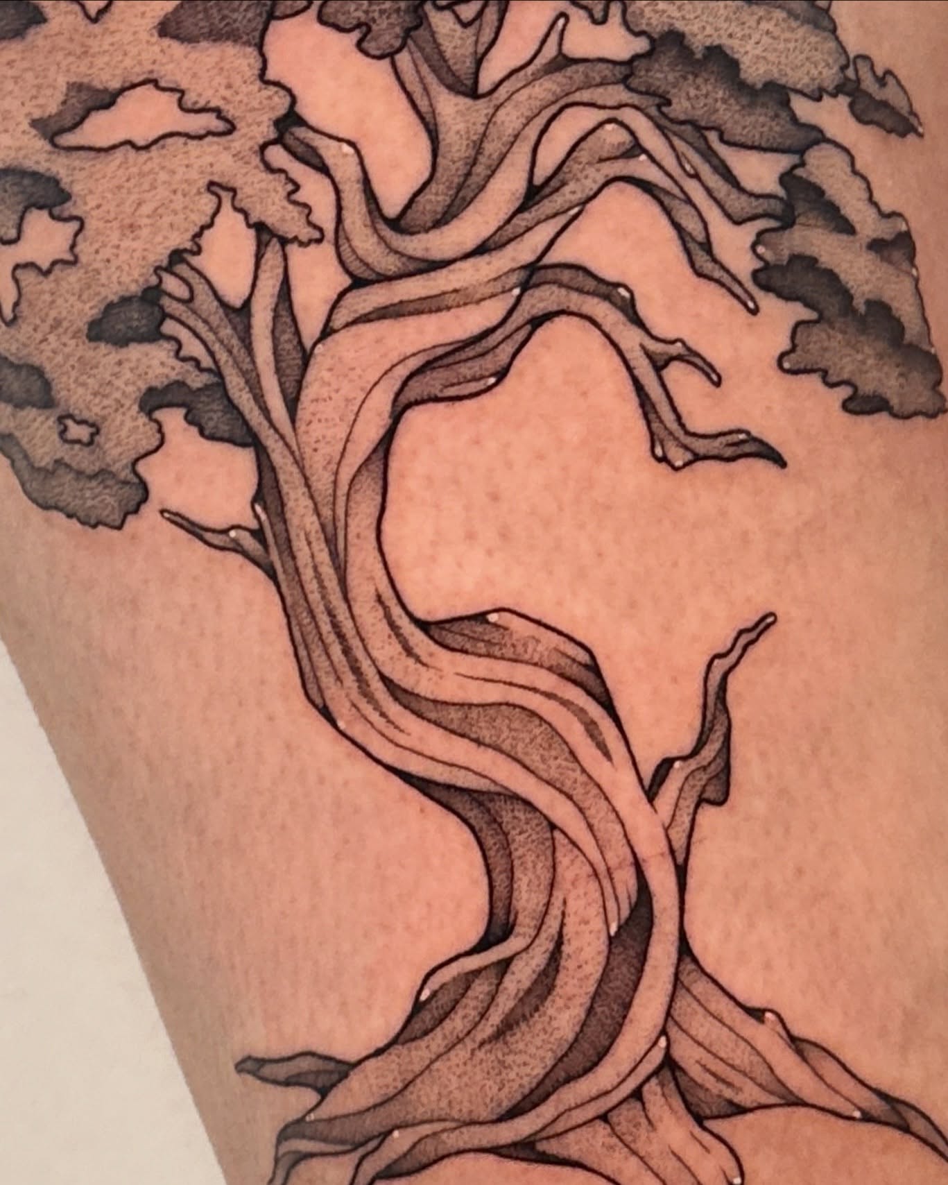 Tattoo by @deerbatstats — black_and_grey