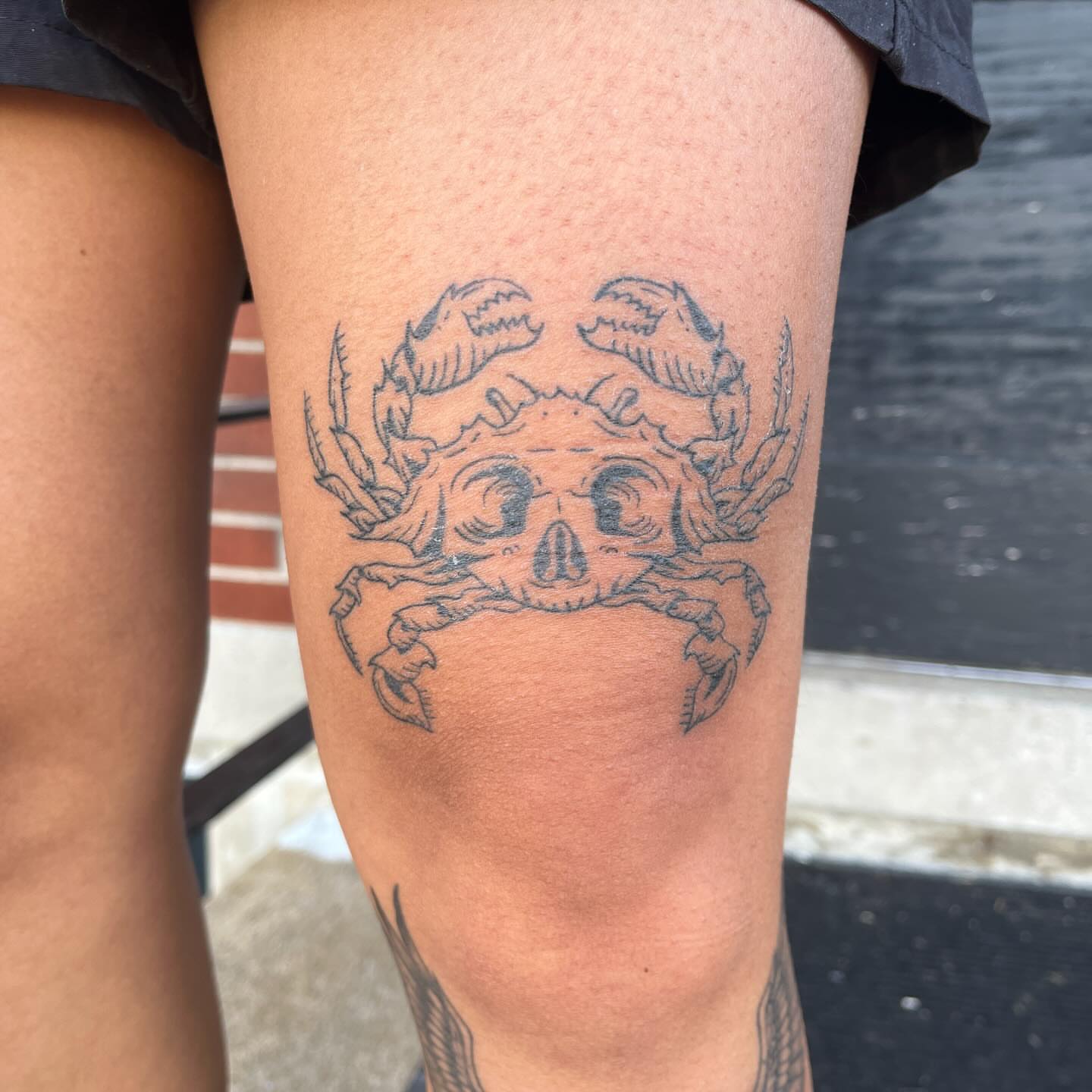 Tattoo by @sarahbellzebub — black_and_grey