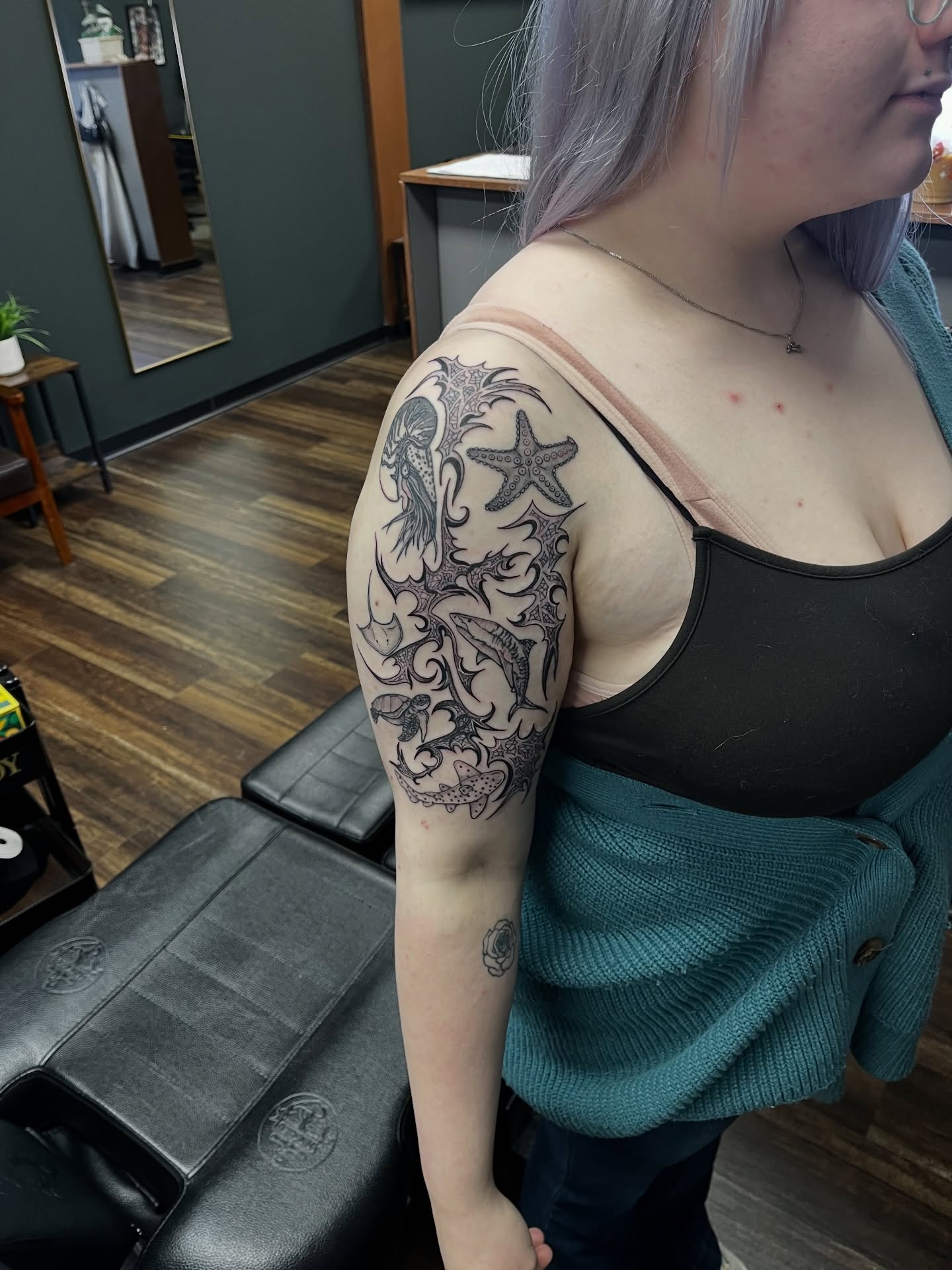 Tattoo by @autumnrosetattoos — black_and_grey