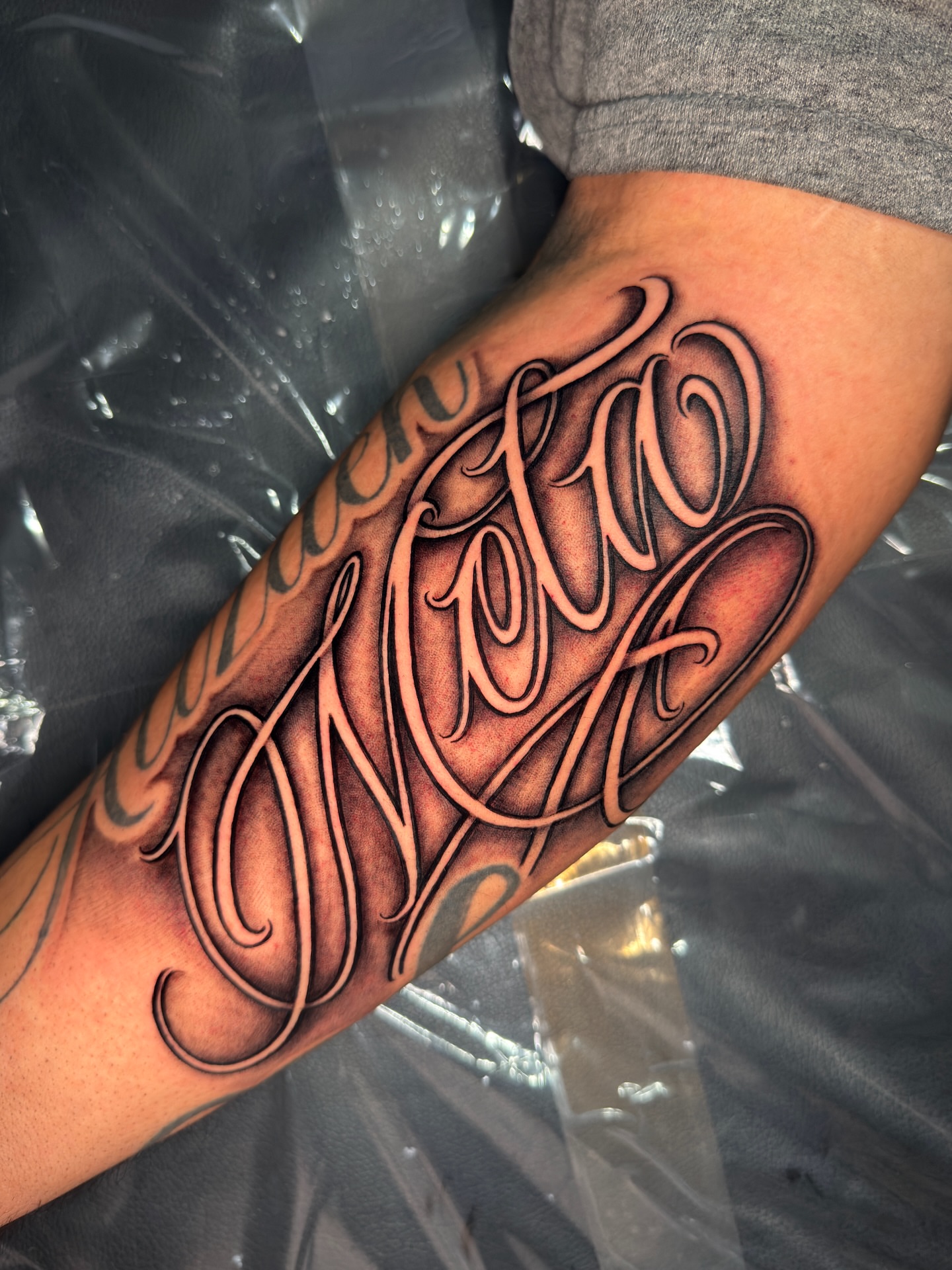 Tattoo by @resnink โ lettering_script