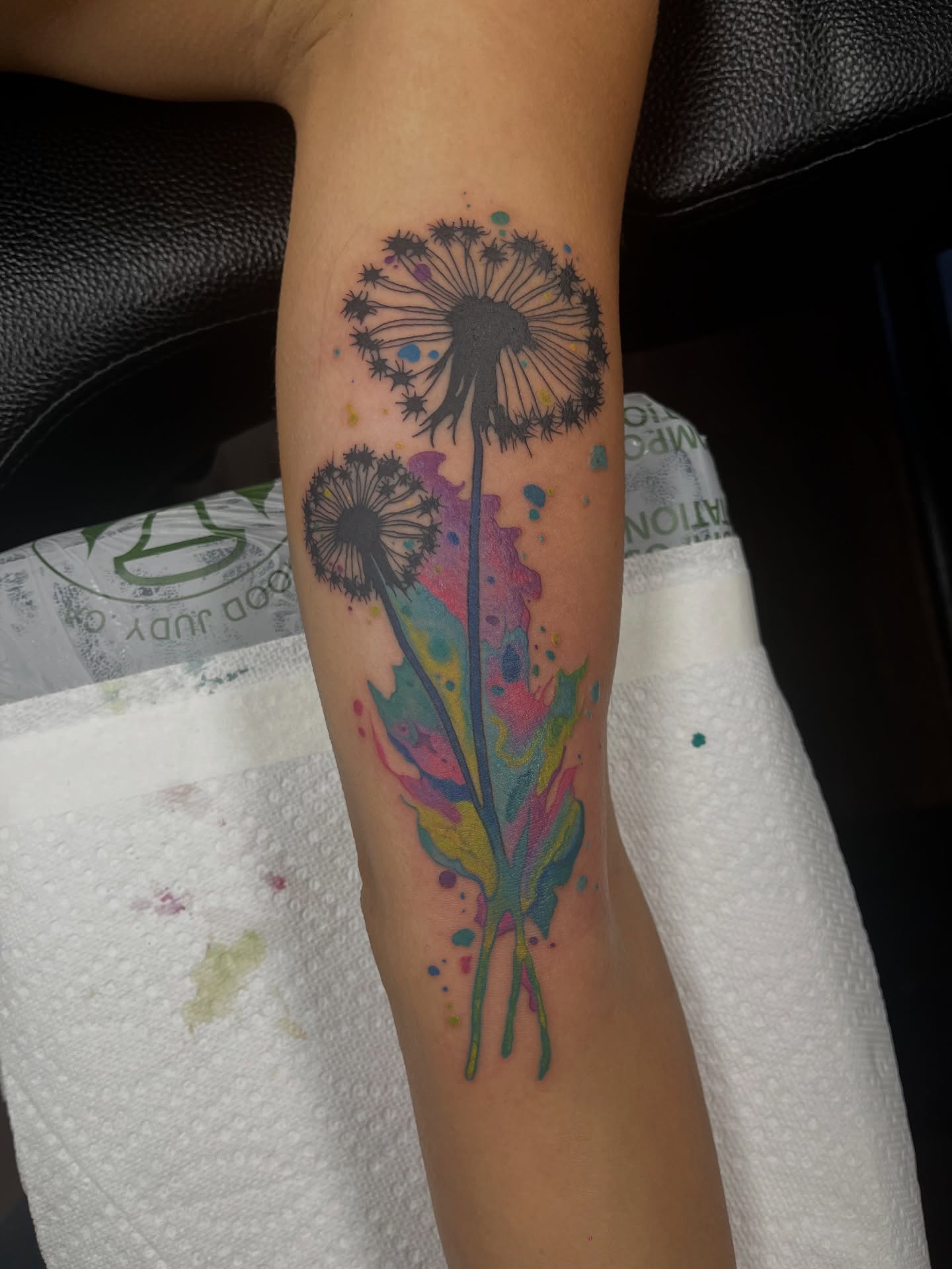 Tattoo by @autumnrosetattoos — watercolor