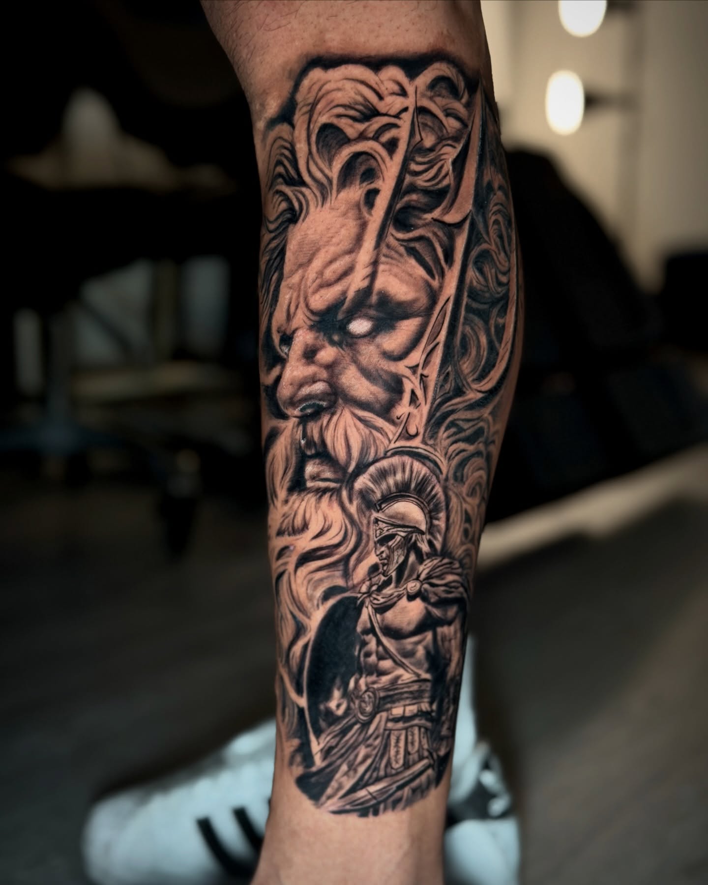 Tattoo by @lalex.tattoo — black_and_grey, realism