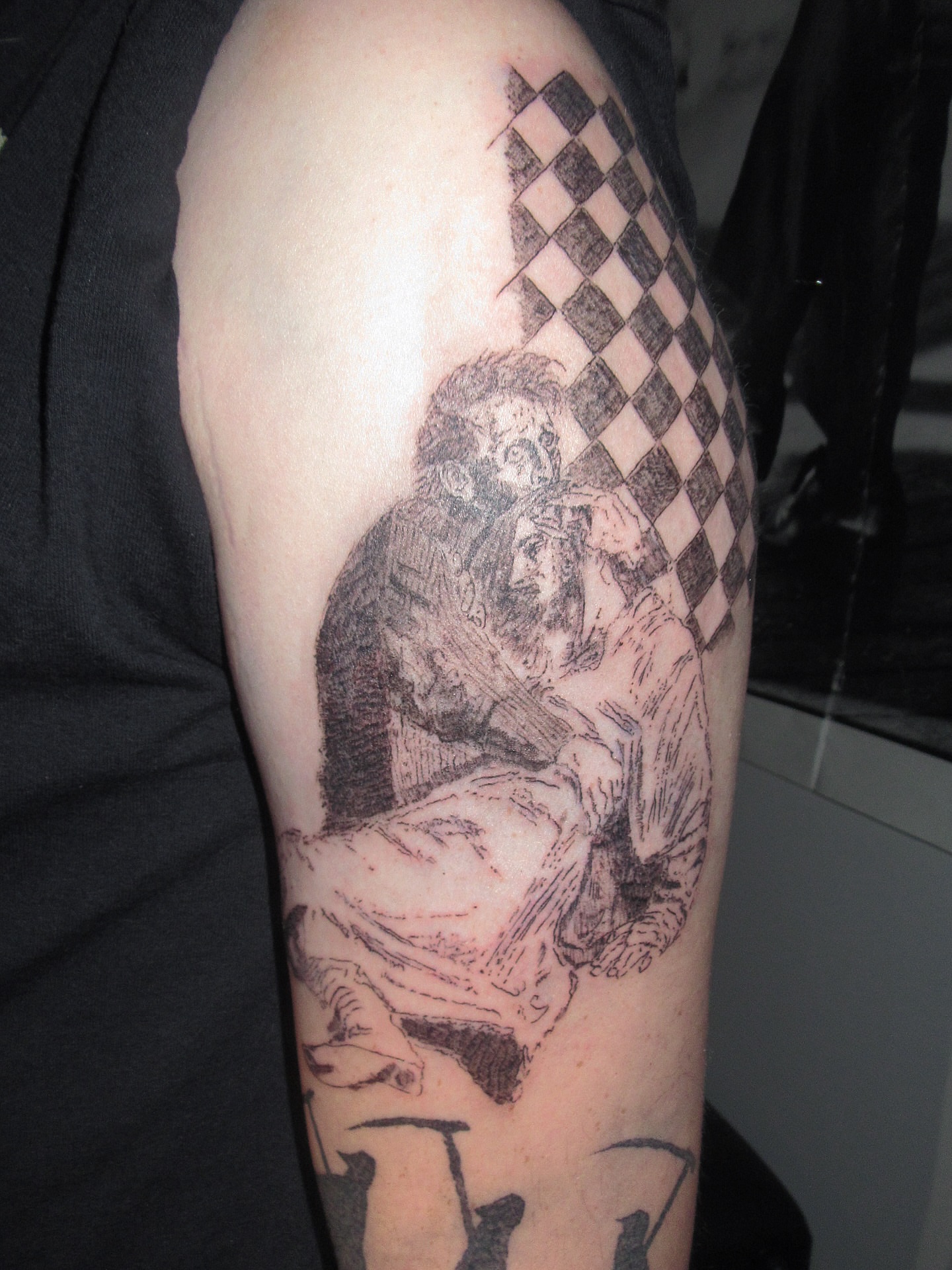 Tattoo by @sacer________ — black_and_grey, realism