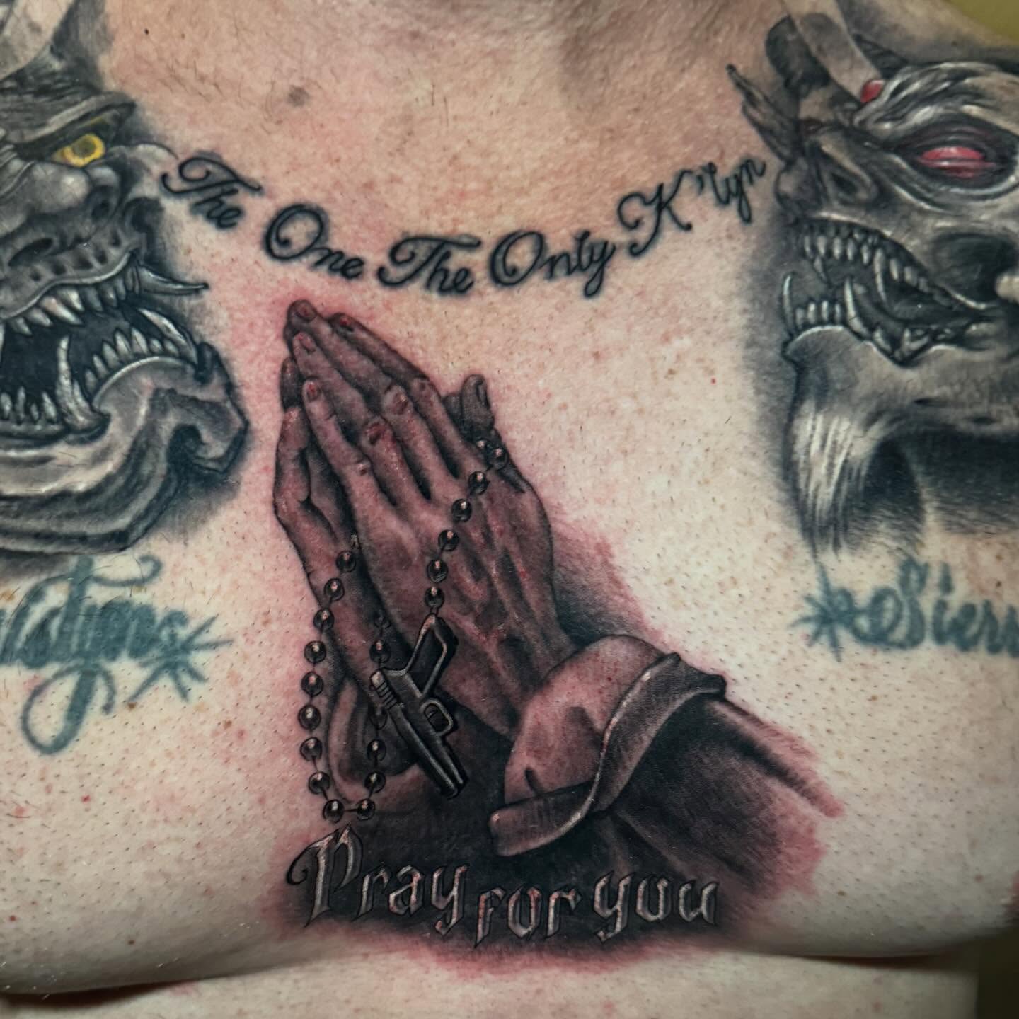 Tattoo by @bobsimmonstattoo — realism, dark_realism