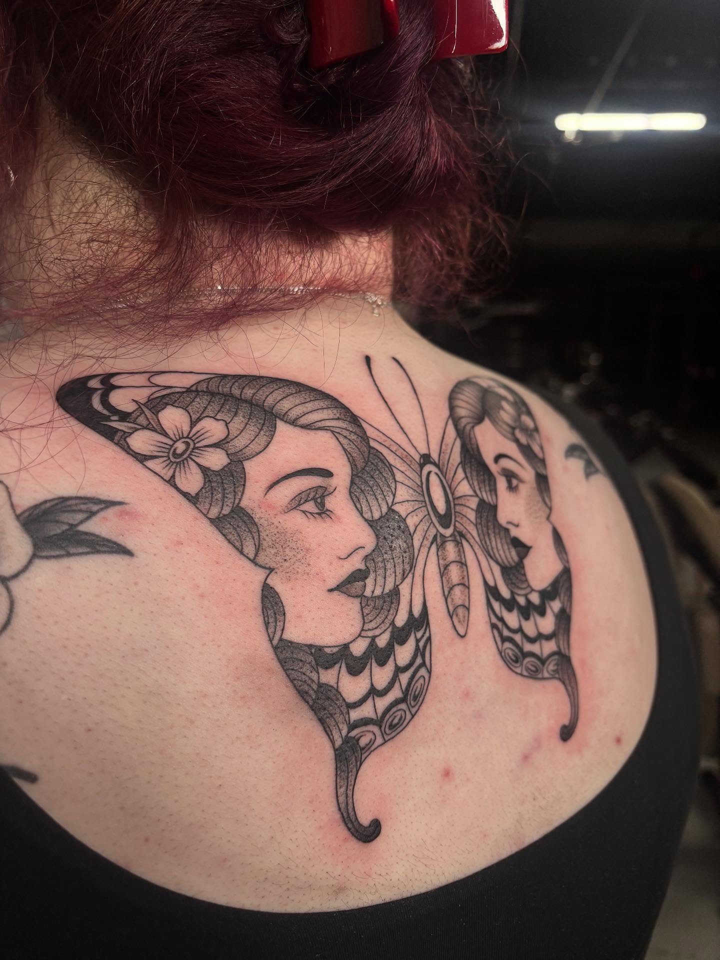 Tattoo by @marissawhitaker_ — american_traditional, black_and_grey