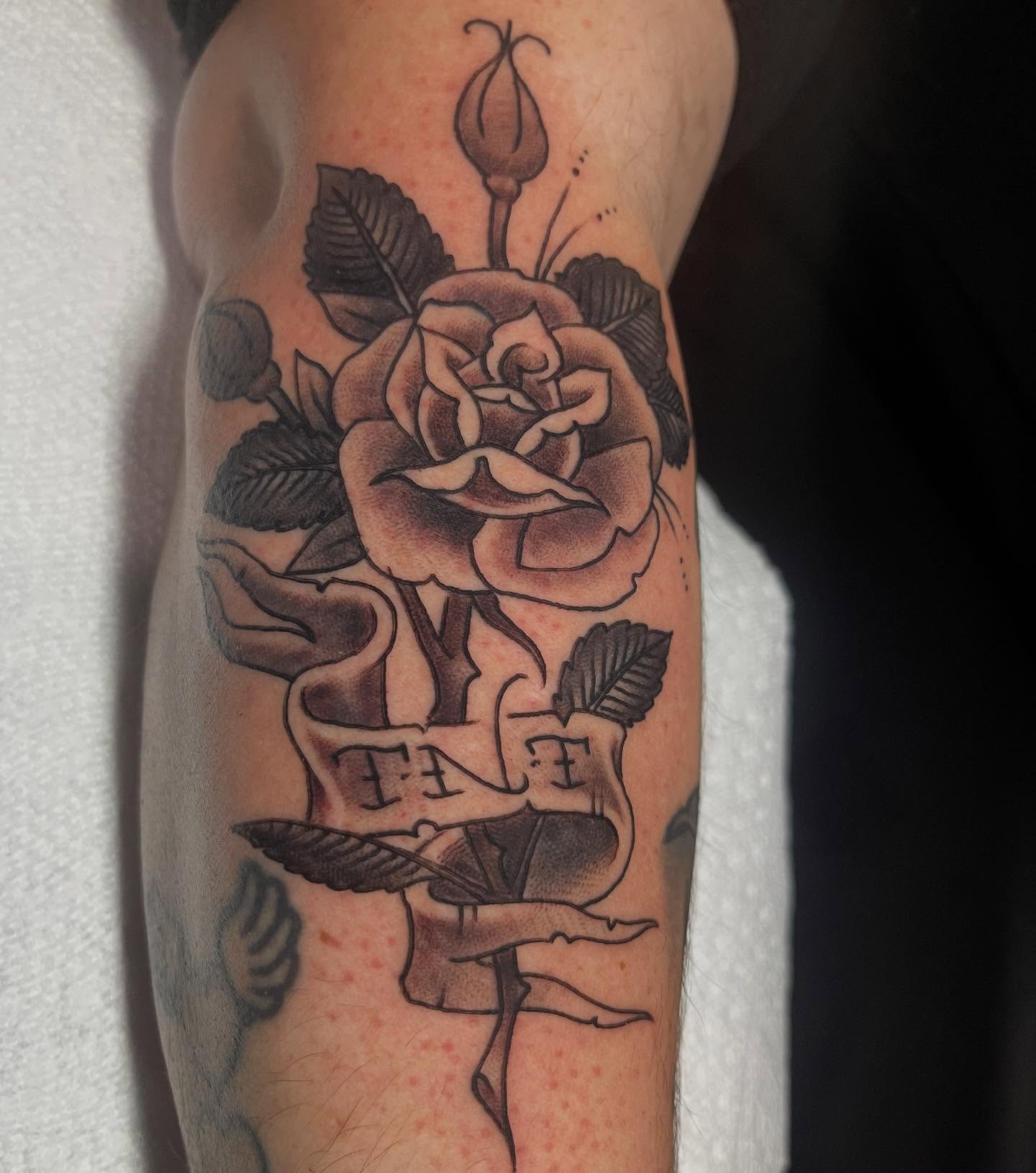 Tattoo by @jrotattoos — american_traditional, black_and_grey