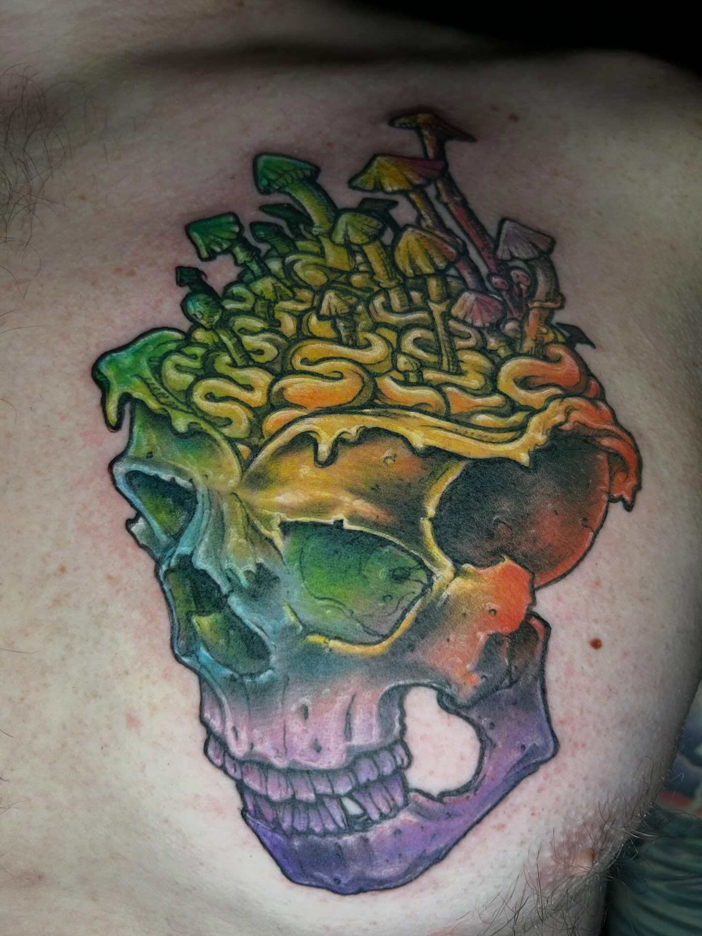 Tattoo by @jon_f_n_story — new_school, surrealism