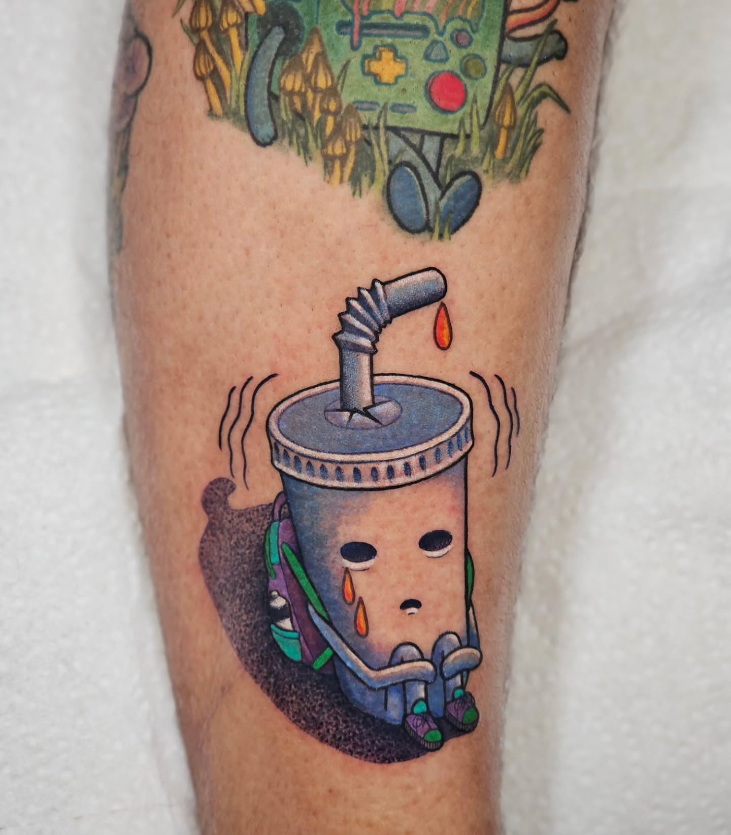 Tattoo by @zombiebellabug — dotwork