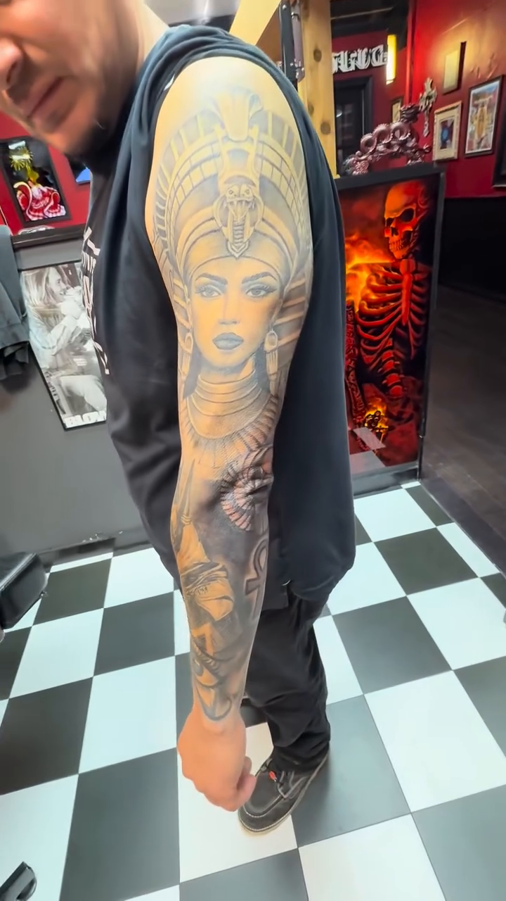 Tattoo by @inkandpaint551 — black_and_grey, realism