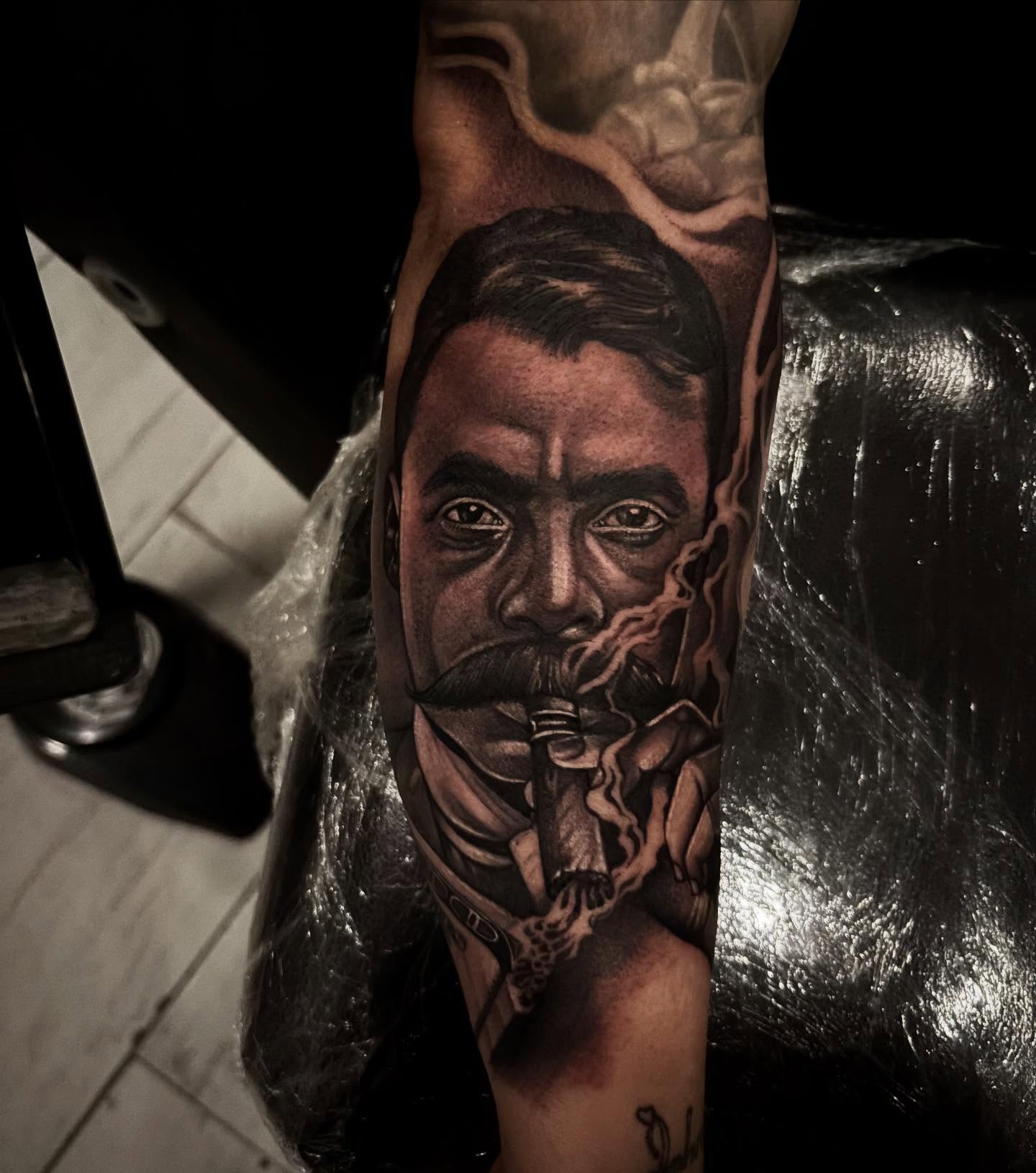 Tattoo by @juanliratattoos — realism, dark_realism