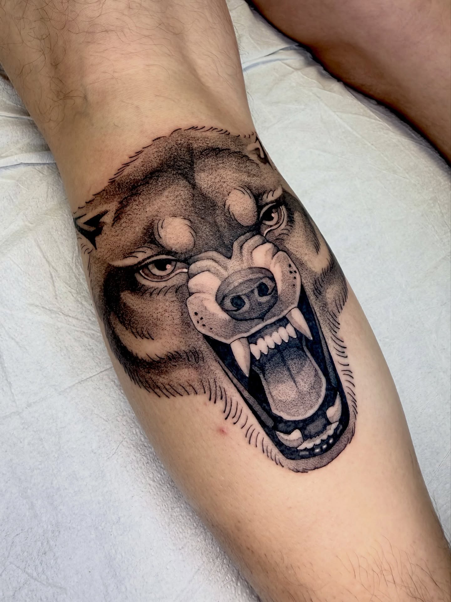 Tattoo by @jesskuesperttattoo β realism, black_and_grey