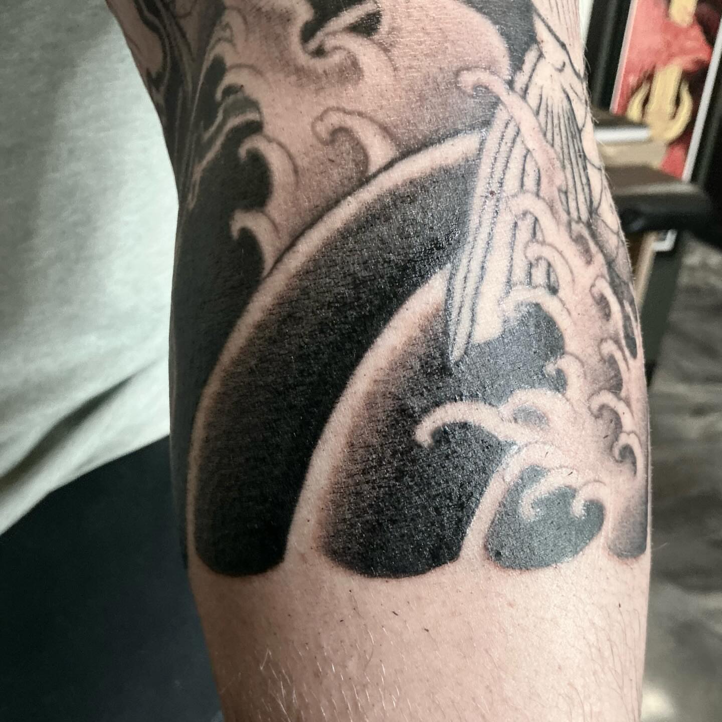 Tattoo by @gavingage_tattoo — black_and_grey