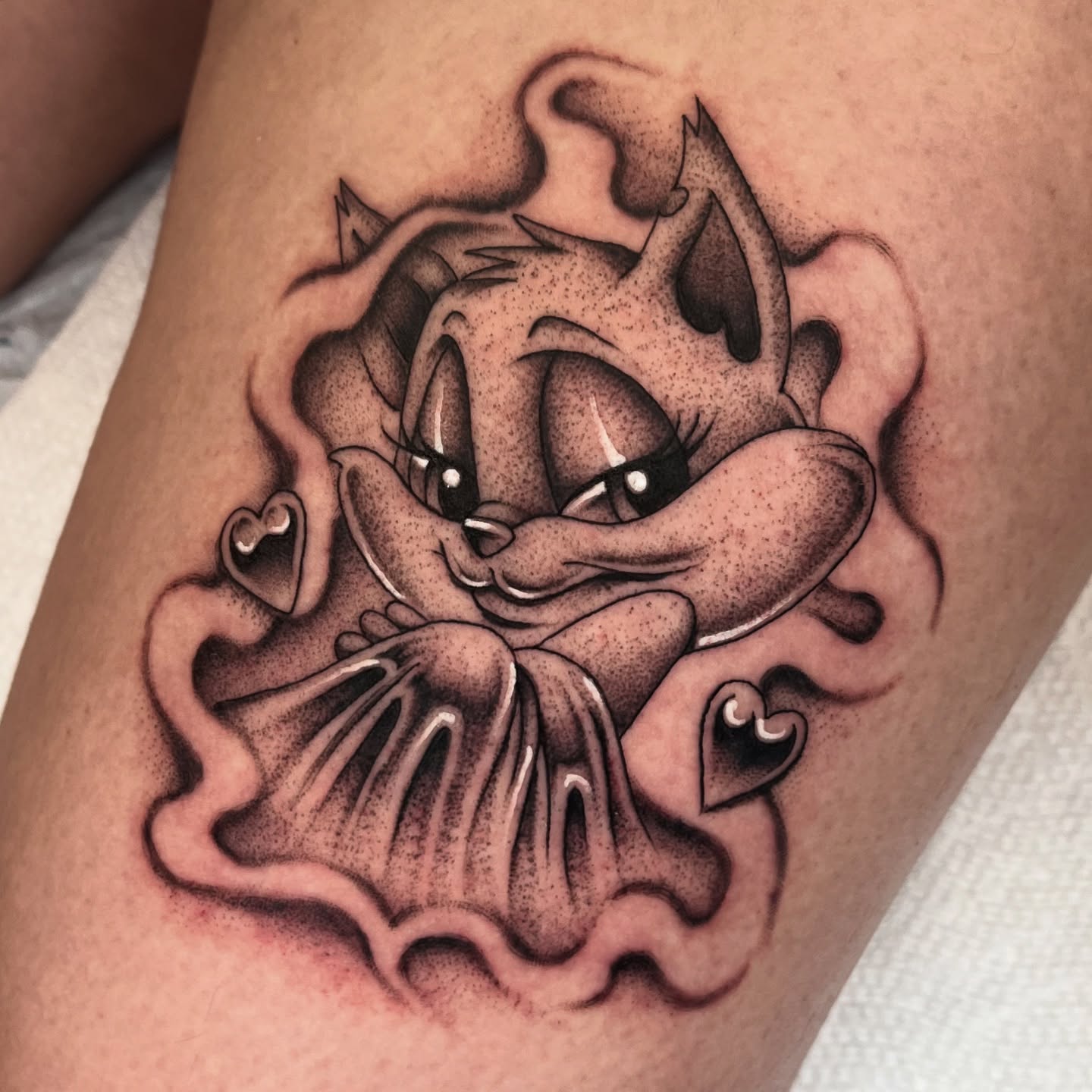 Tattoo by @jesus_pieces_ — dotwork, realism