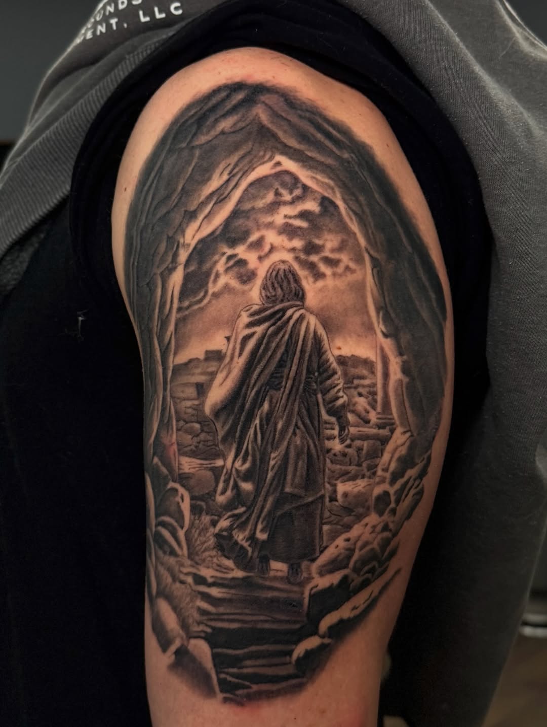 Tattoo by @urbancowboyart โ realism, black_and_grey