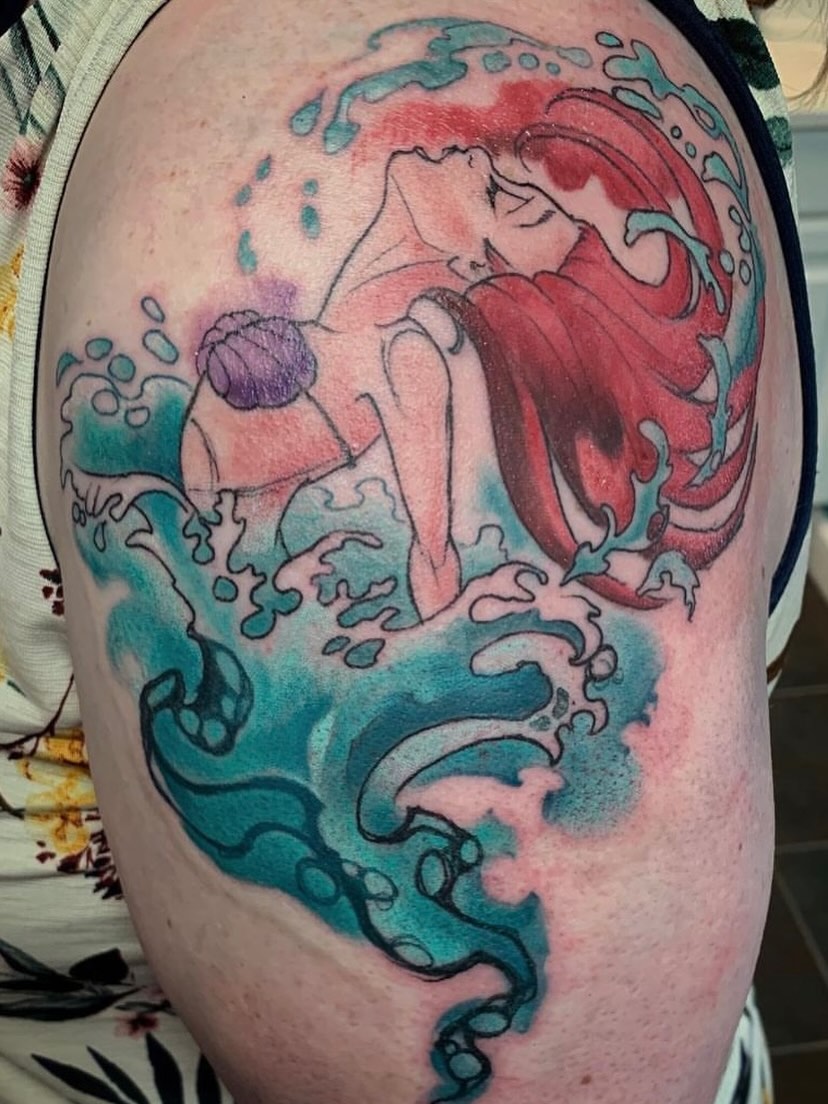 Tattoo by @siekay — watercolor