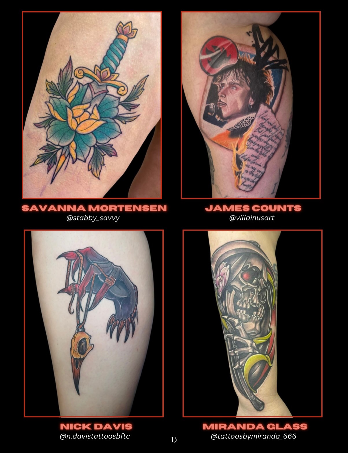 Flower and dagger American traditional tattoo on the forearm by Savanna Starr Mortensen