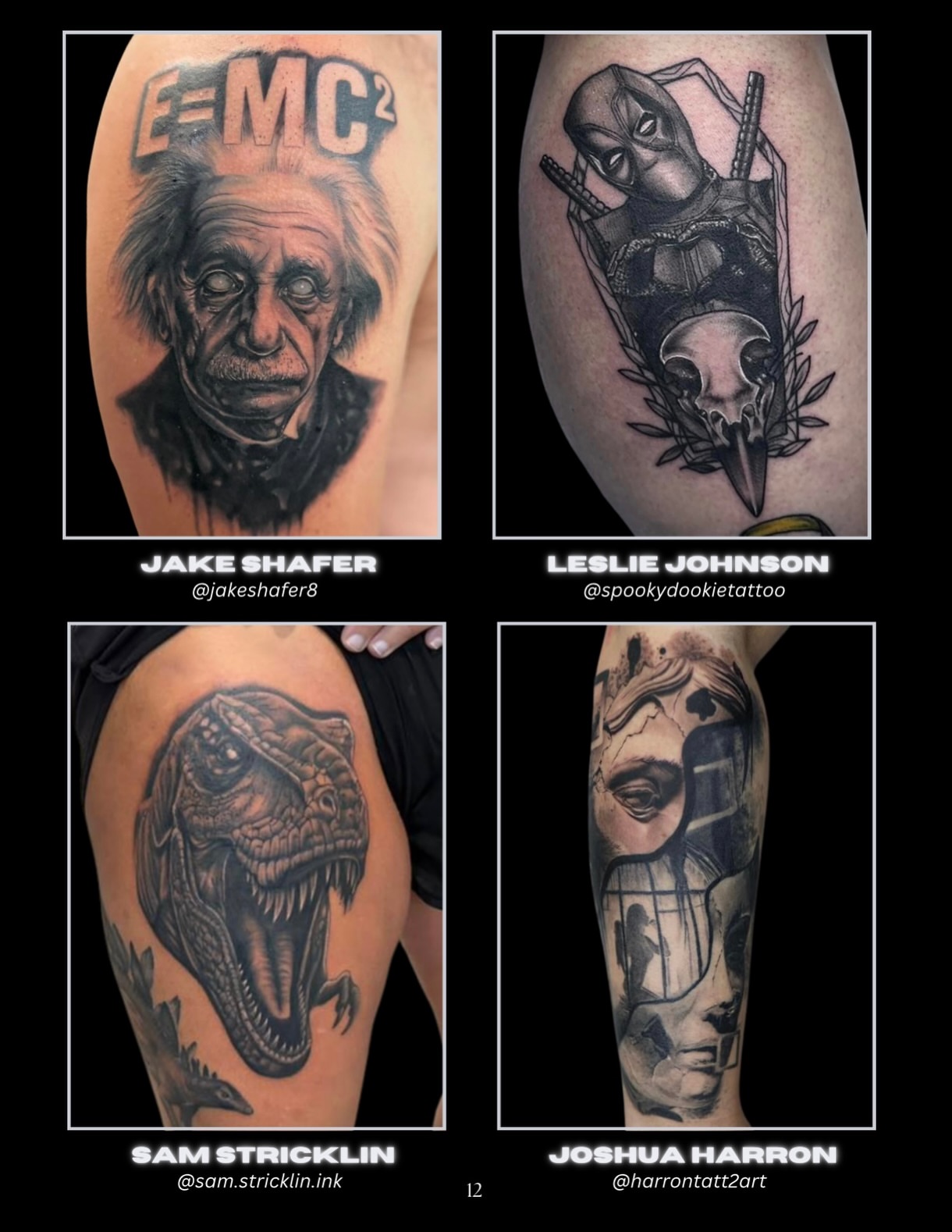 Albert Einstein realism tattoo on the upper arm by Savanna Starr Mortensen