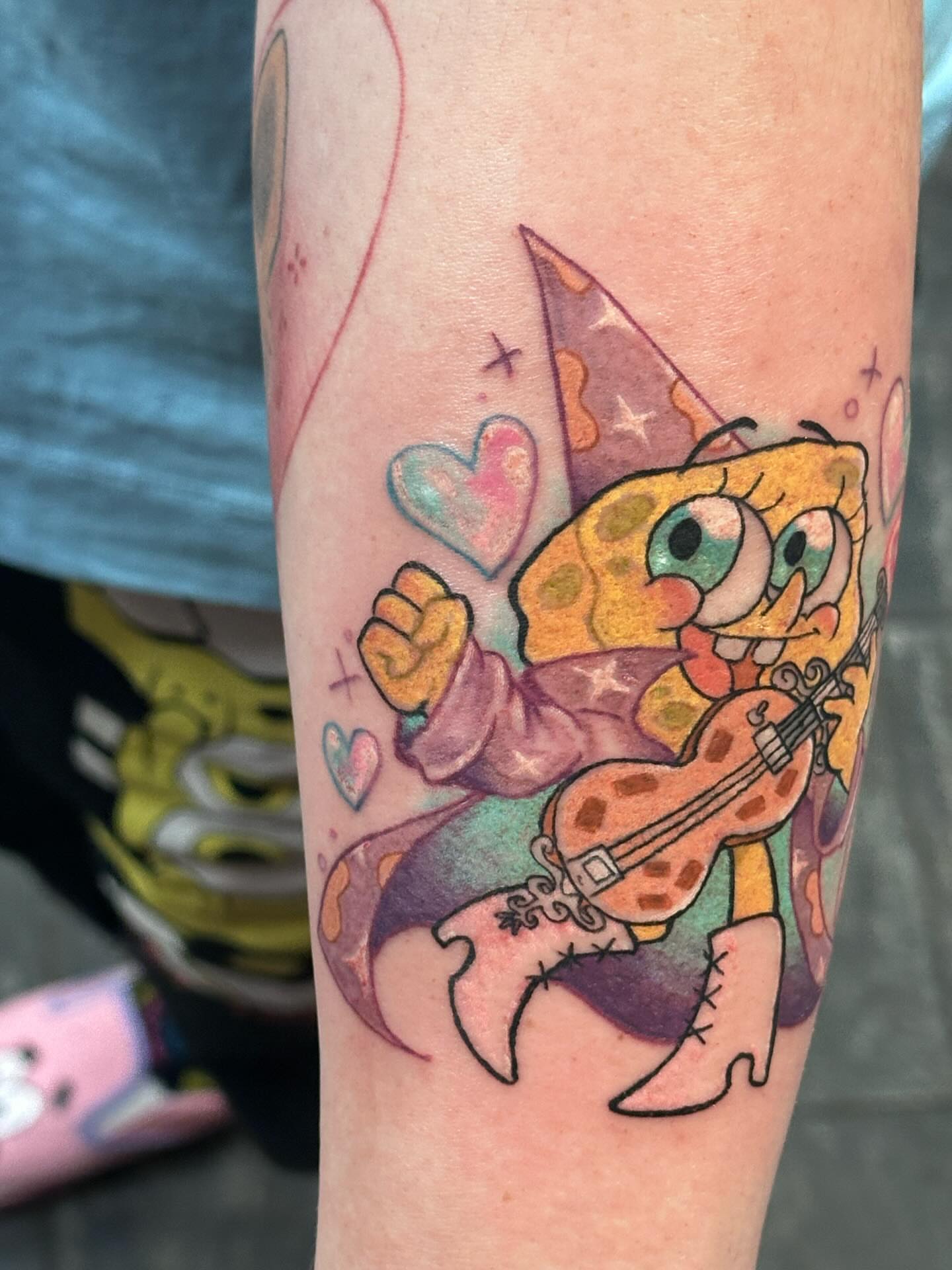 Tattoo by @pinbug — new_school, illustrative