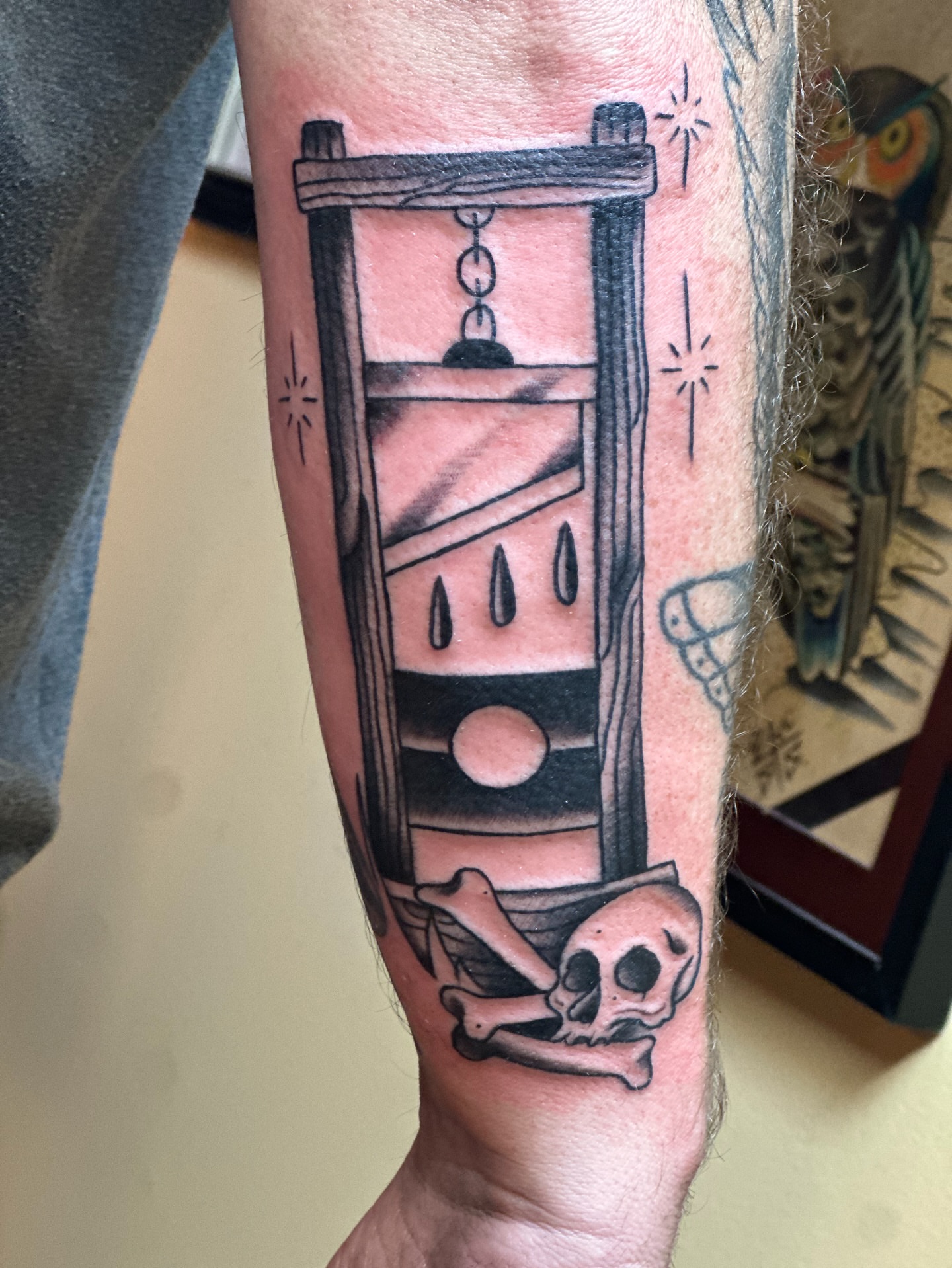 Tattoo by @derricknail — black_and_grey