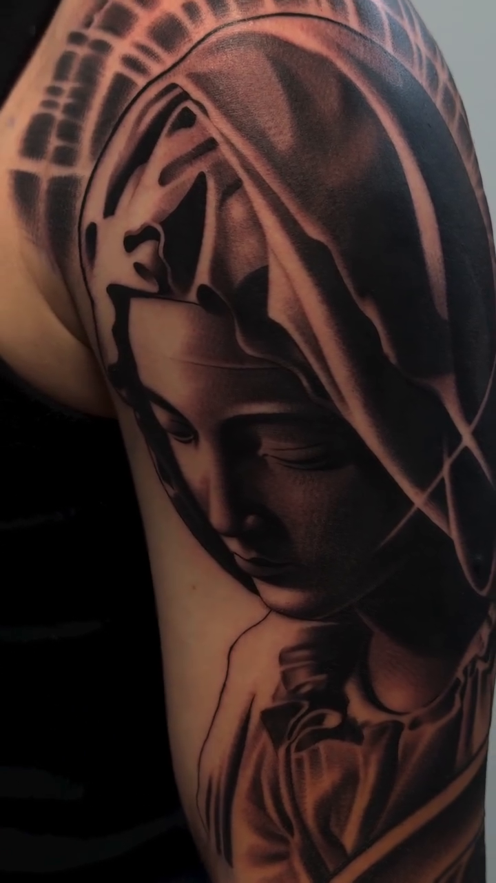 Tattoo by @xaviersalinastats β realism, black_and_grey