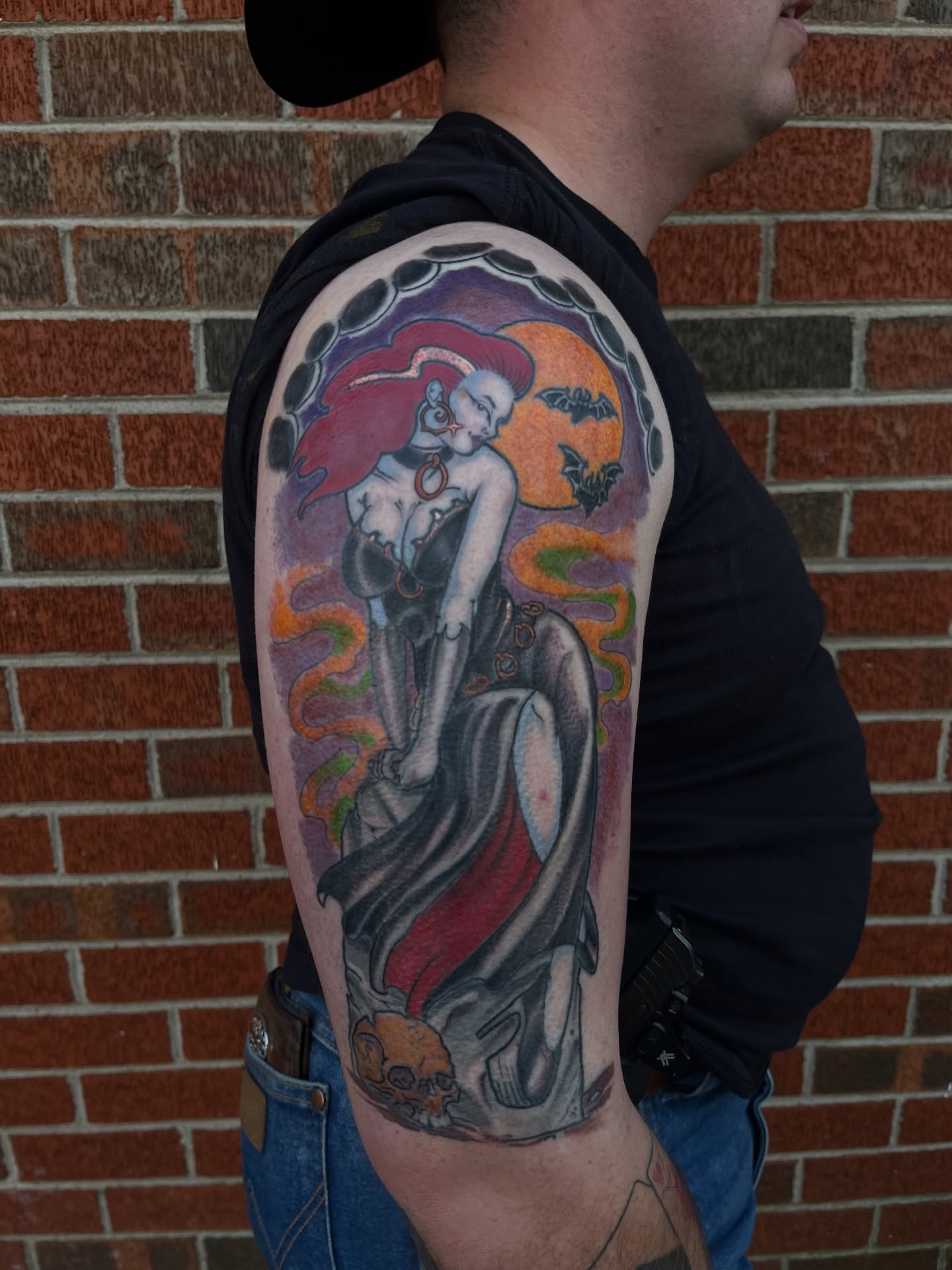 Tattoo by @edflorestattoo — american_traditional, dotwork
